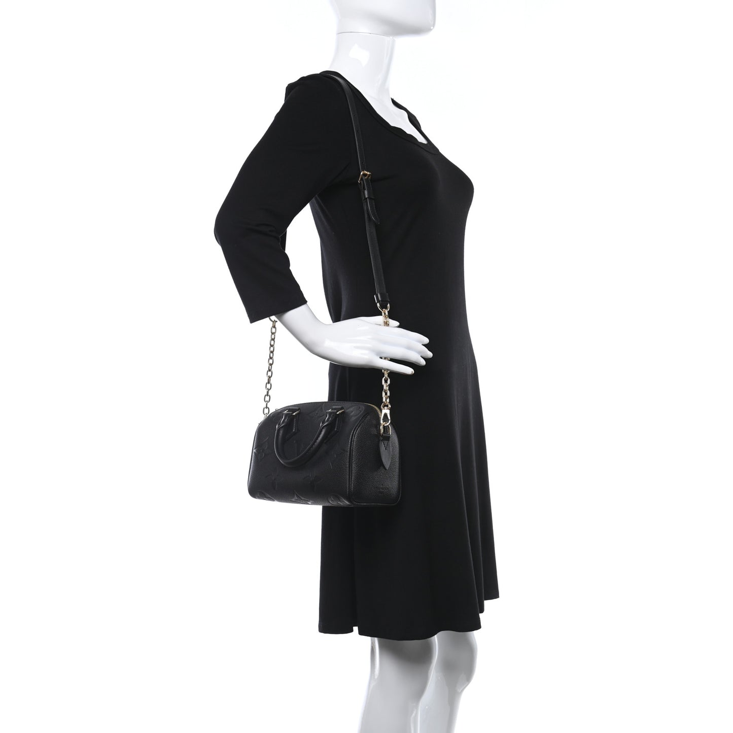 Empreinte Monogram Giant Speedy Bandouliere 25 Black