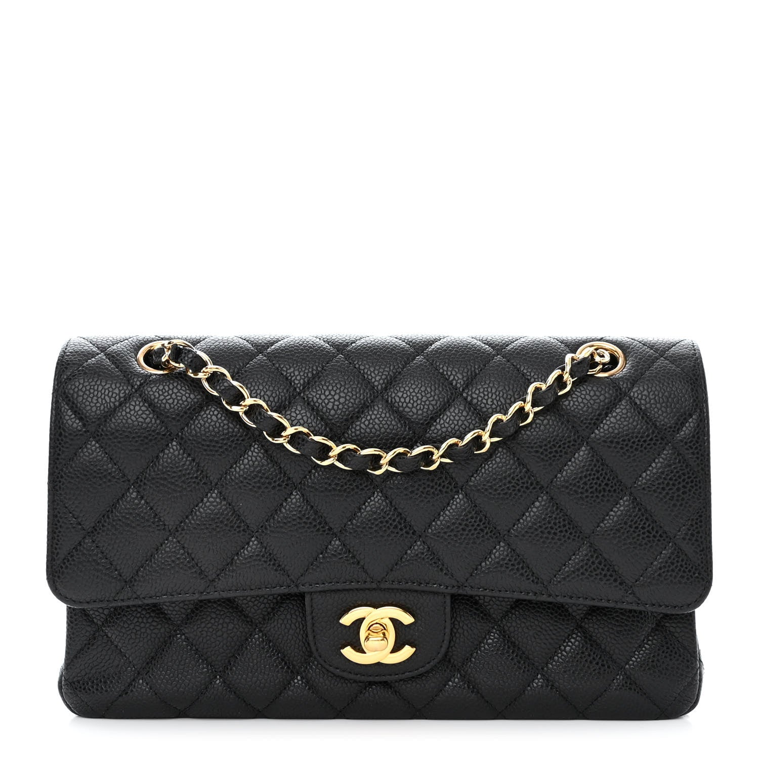 Chanel Caviar Quilted Medium Double Flap Black 1 of 11