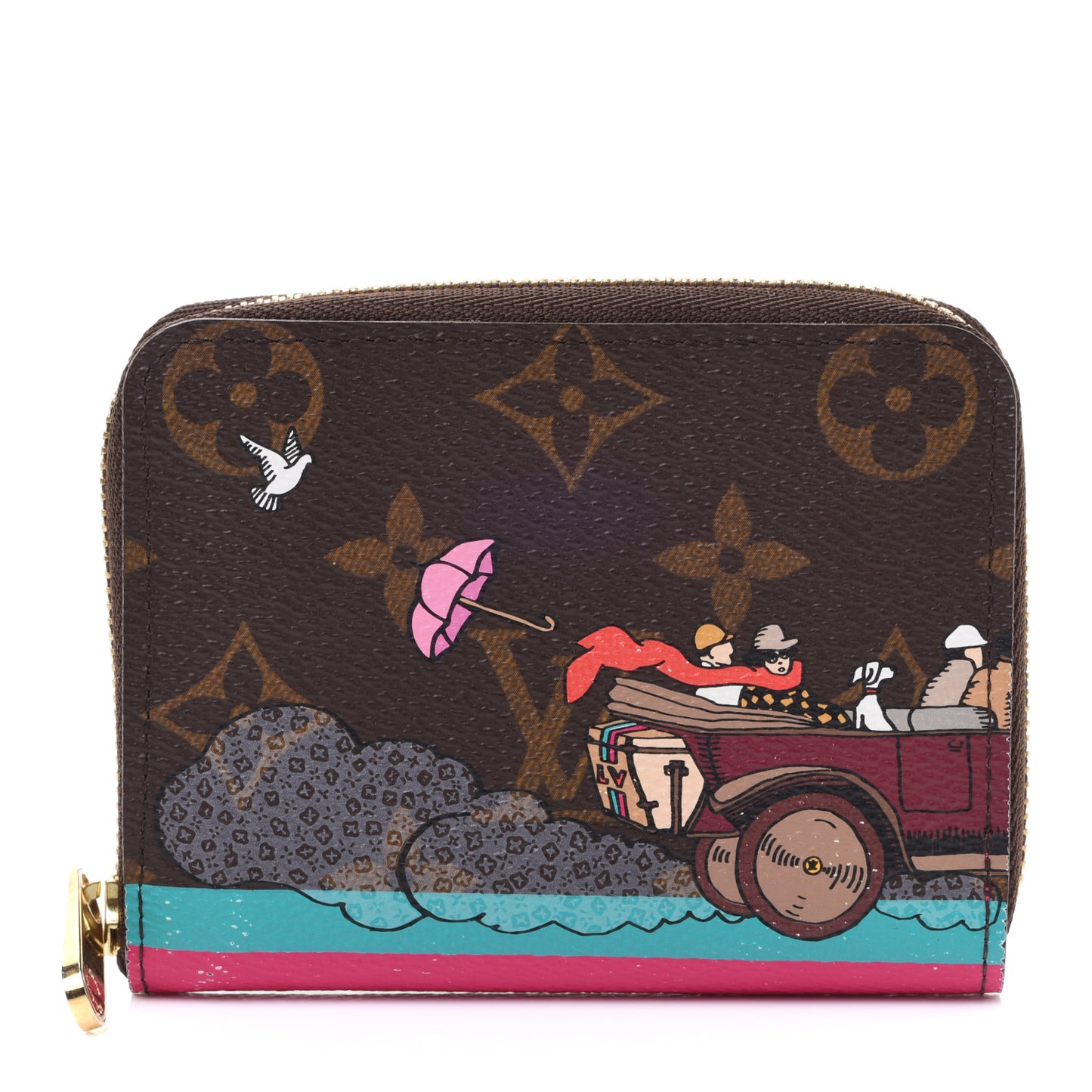 Monogram 2015 Christmas Animation Zippy Coin Purse