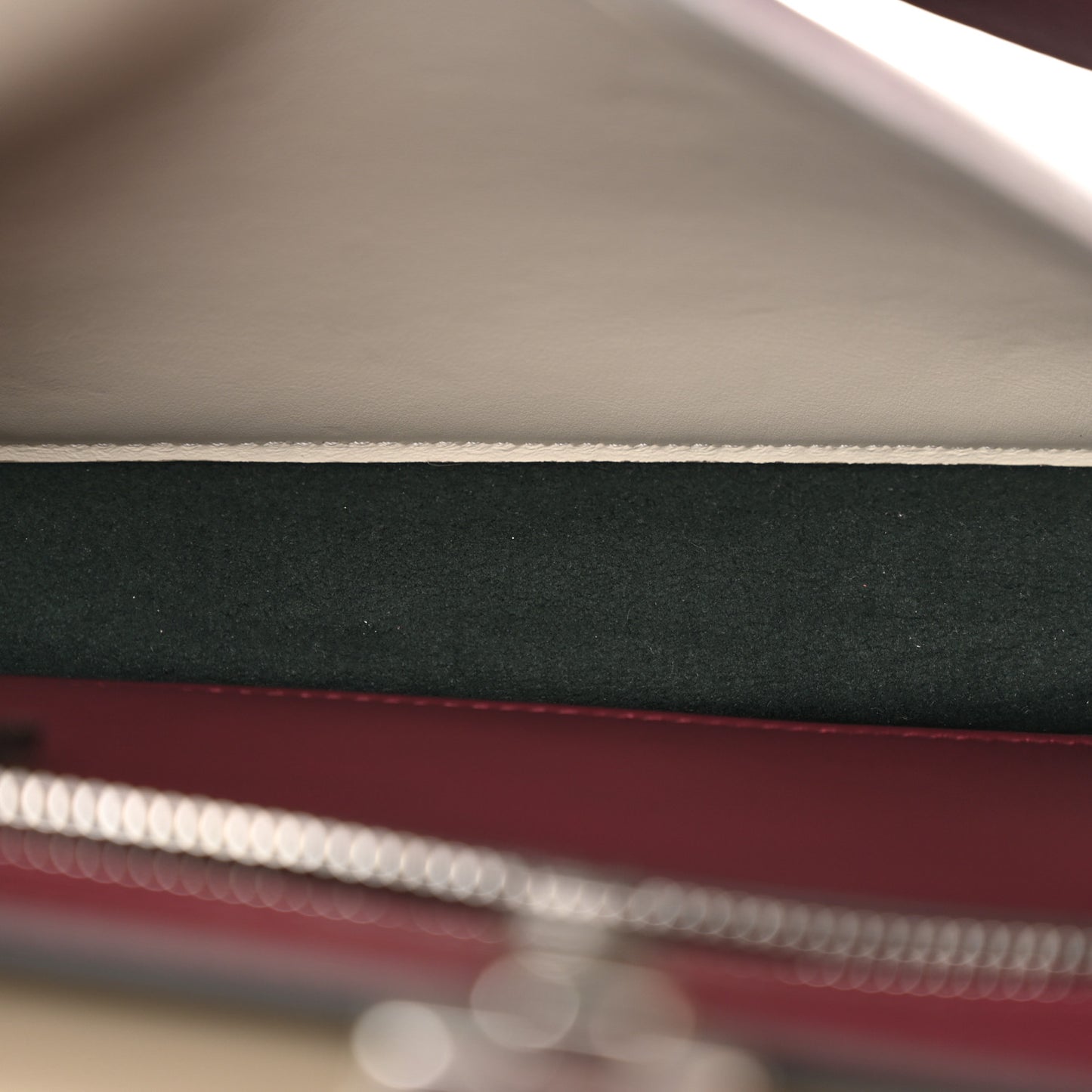 Cuoio Romano Vitello Cover Glazed Fabric Bi-Color FF 1974 Mini Peekaboo I SEE U Satchel Granada Tartufo Burgundy Tobacco Moro