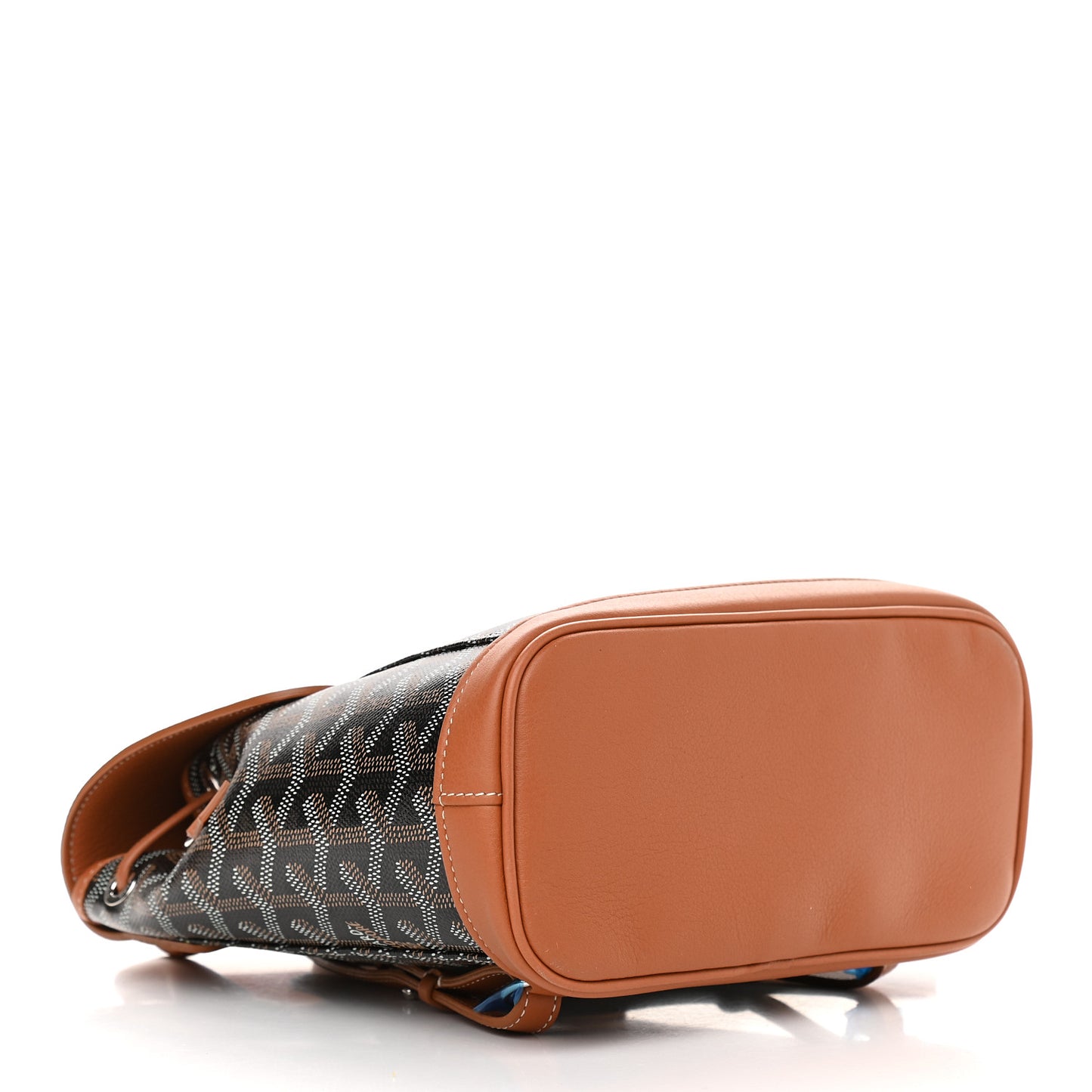Goyardine Calfskin Mini Alpin Backpack Black Gold
