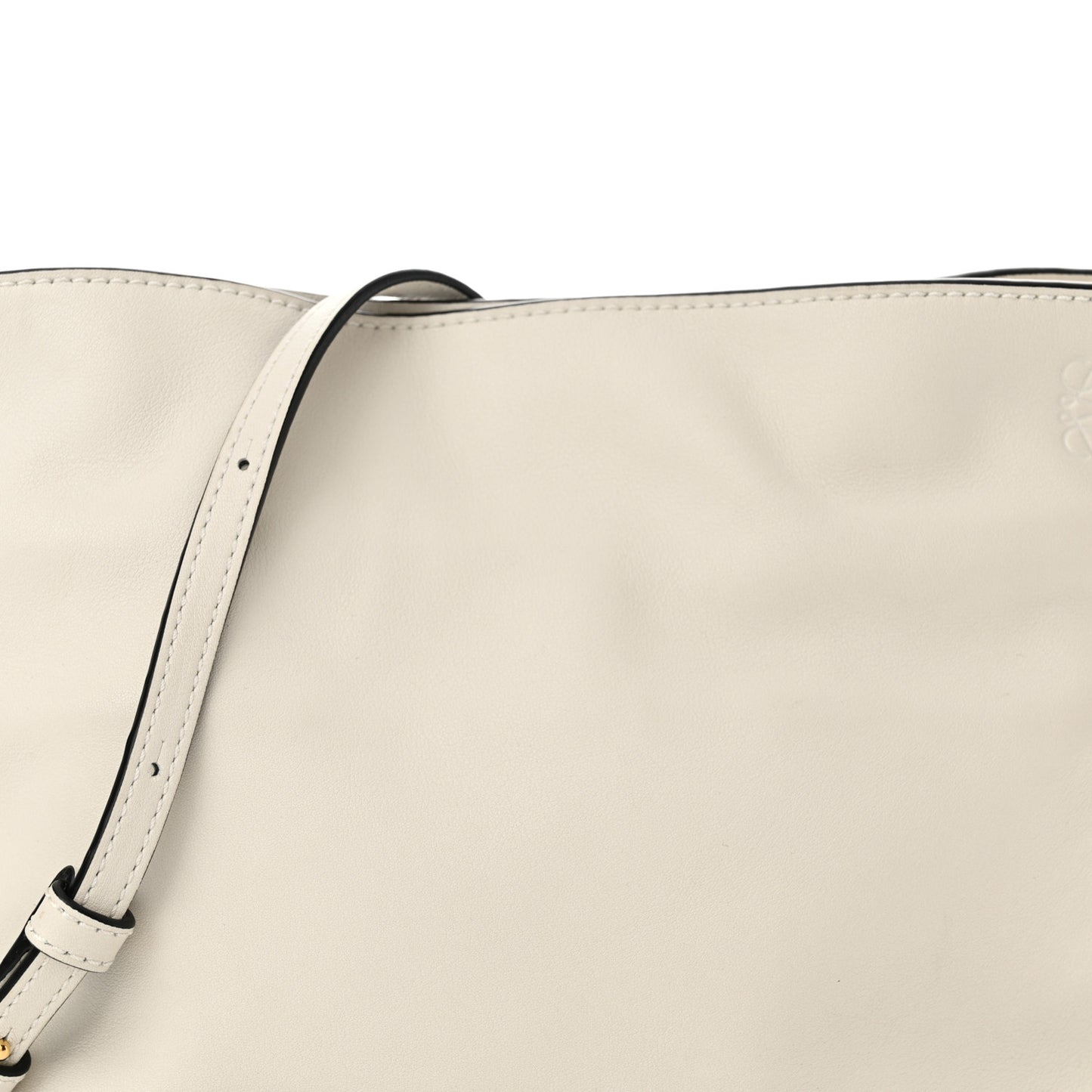 Calfskin Mini Flamenco Knot Clutch Angora