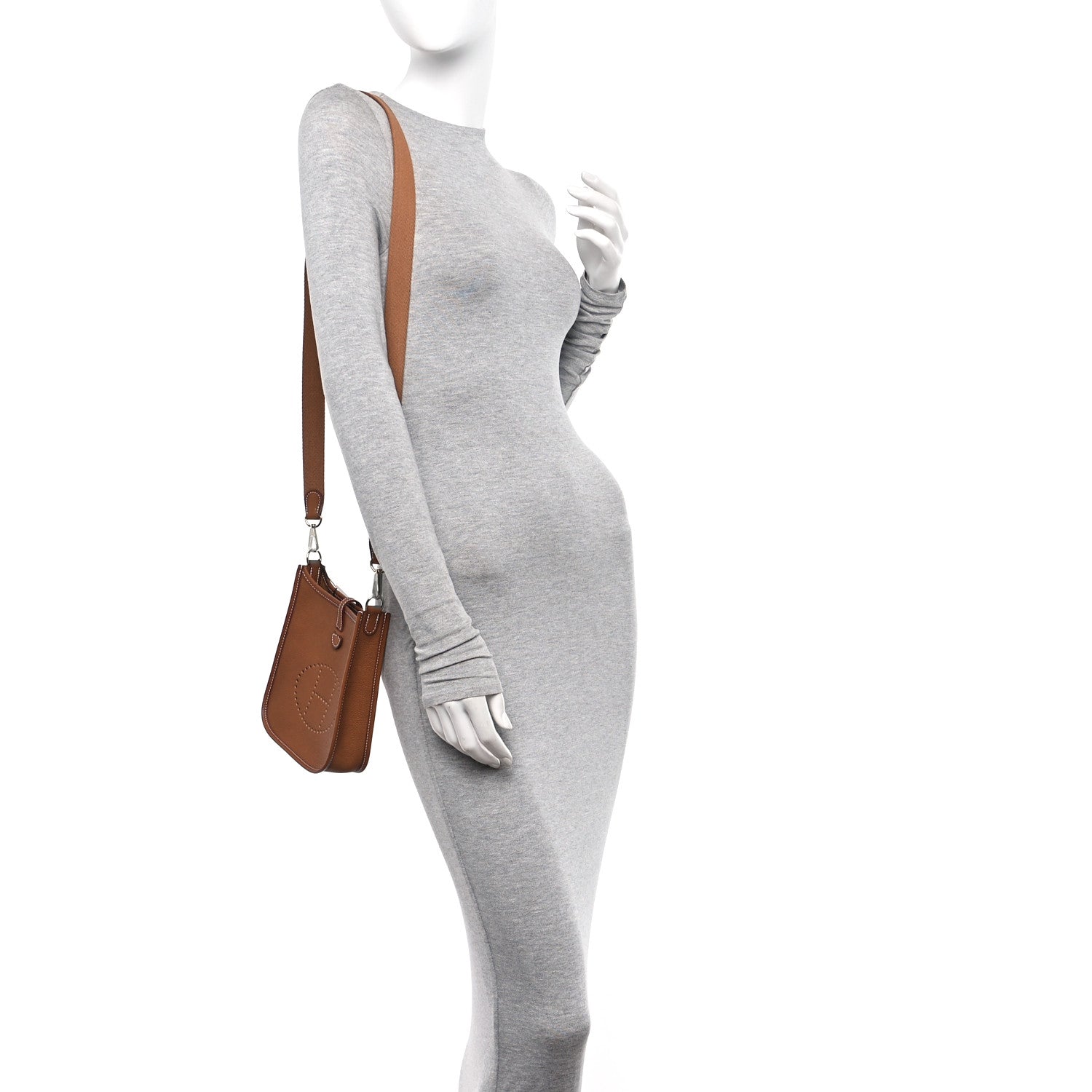 Hermes Taurillon Clemence Evelyne TPM Gold 2 of 10