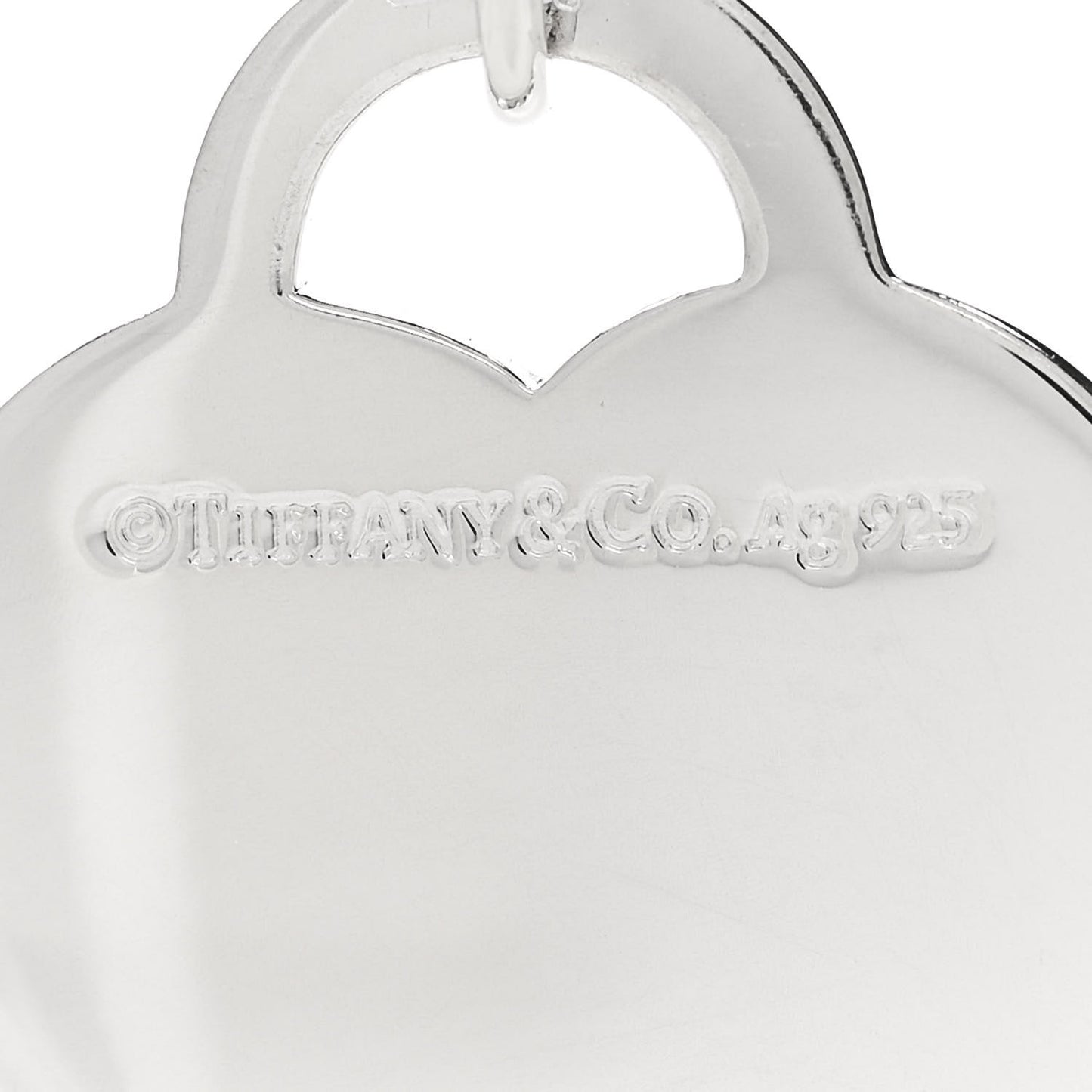 Sterling Silver Enamel Return to Tiffany Heart Tag Charm Pink