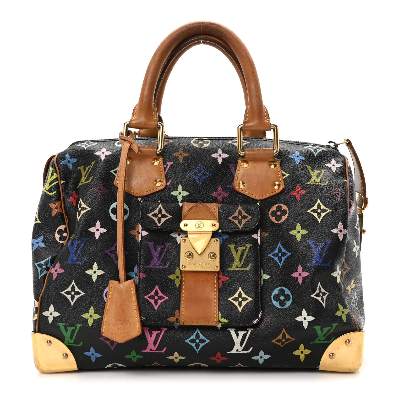 Louis Vuitton Monogram Multicolor Speedy 30 Black 1 of 9