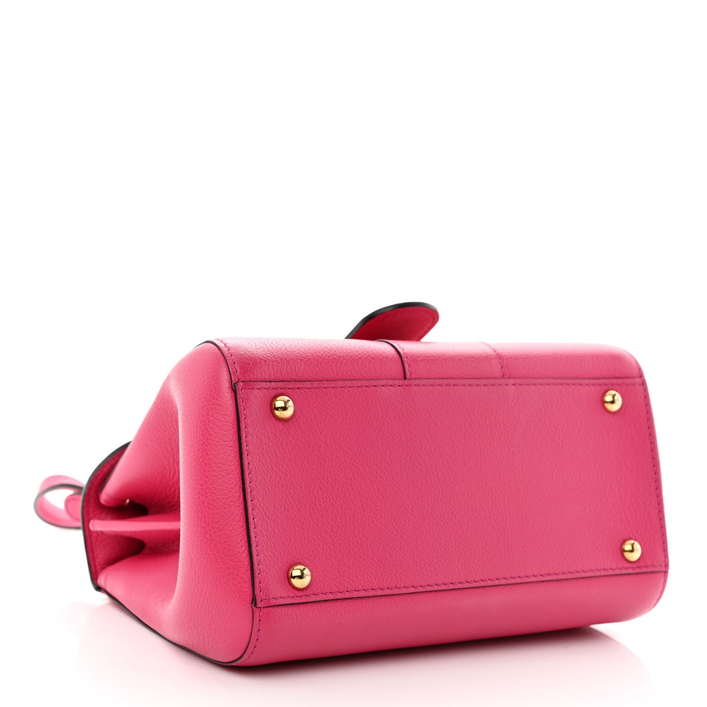 Grained Calfskin Mini Brillant Satchel Rose Indien