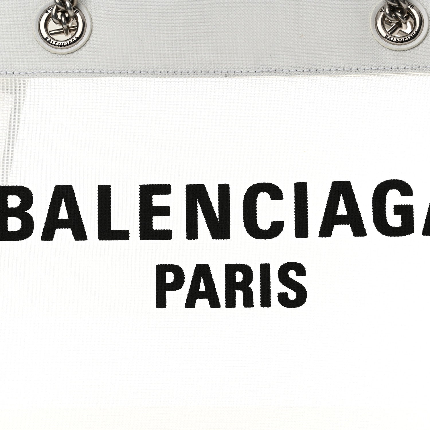 Balenciaga Mesh Medium Duty Free Tote White 8 of 12
