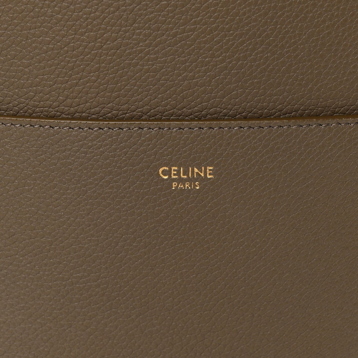 Soft Grained Calfskin Sangle Bucket Bag Taupe