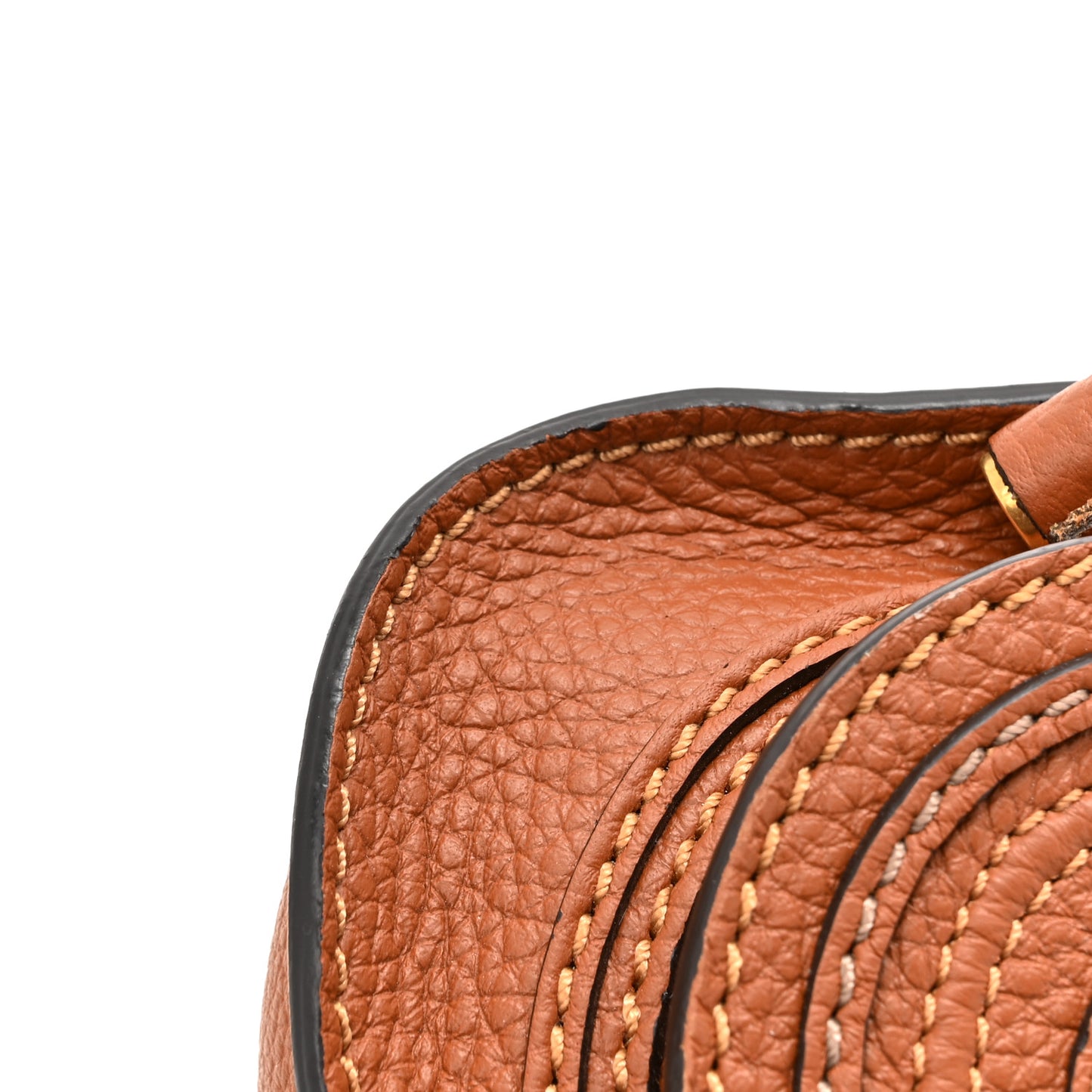Calfskin Mini Marcie Satchel Tan