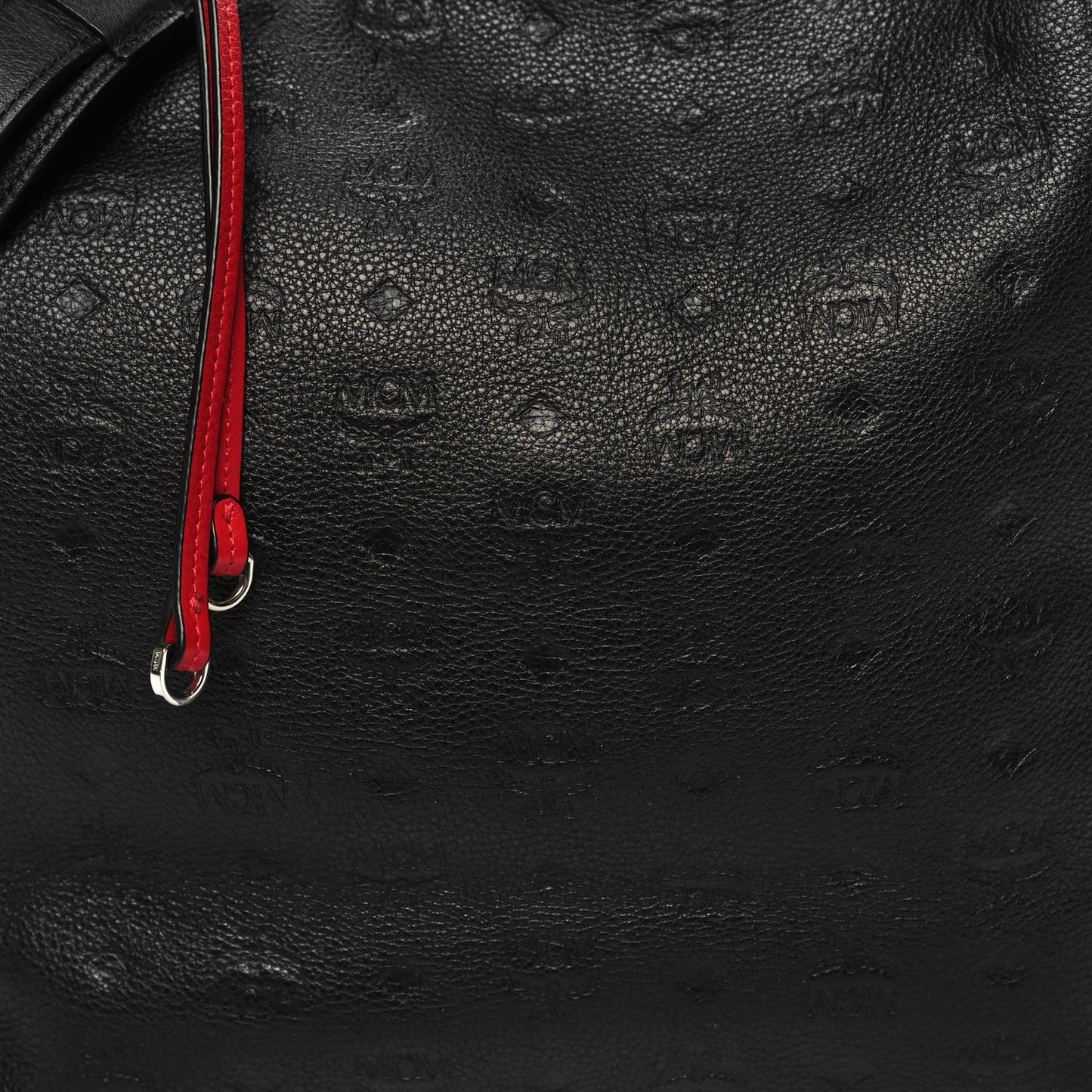 Calfskin Ottomar Monogram Large Klara Hobo Black Red