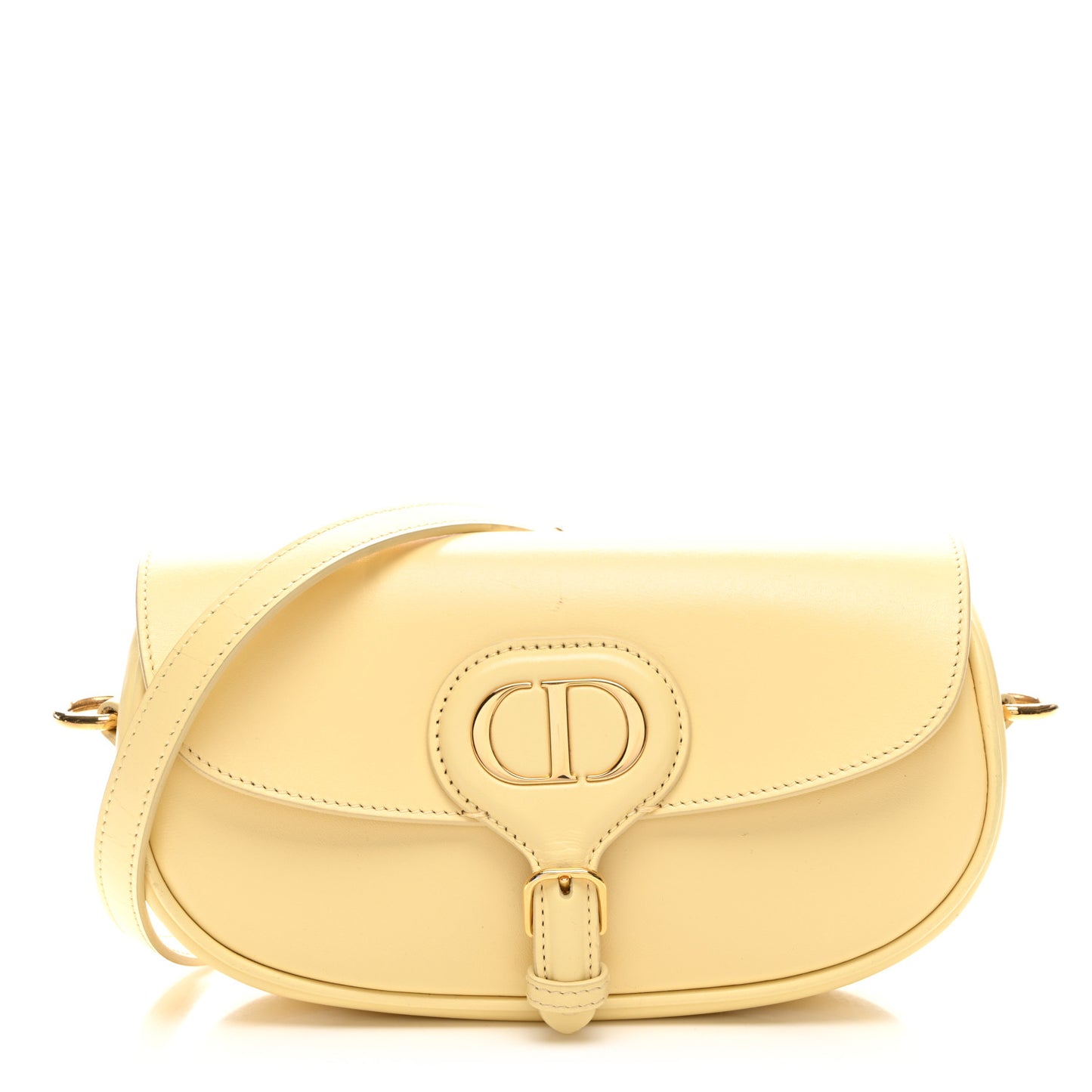 Box Calfskin East West Bobby Bag Soft Yellow