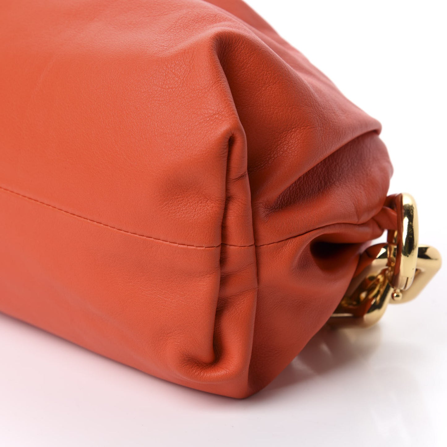 Calfskin The Pouch Chain Orange