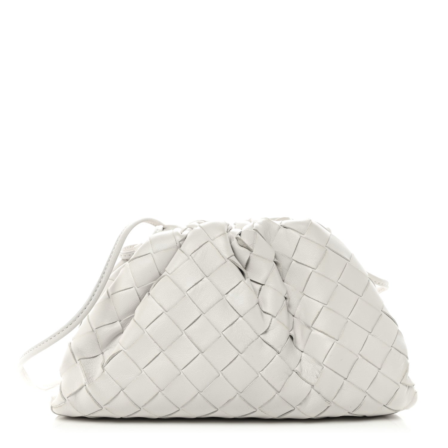 Bottega Veneta Nappa Intrecciato The Mini Pouch Chalk 1807006