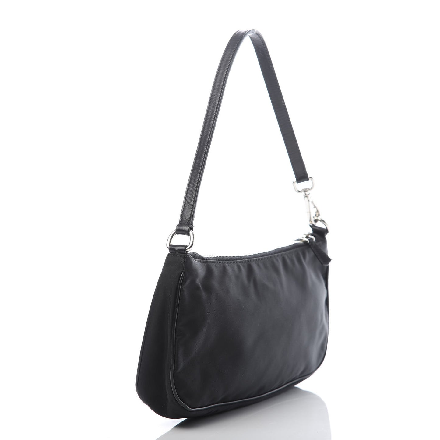 Tessuto Light Nylon Pochette Bag Black