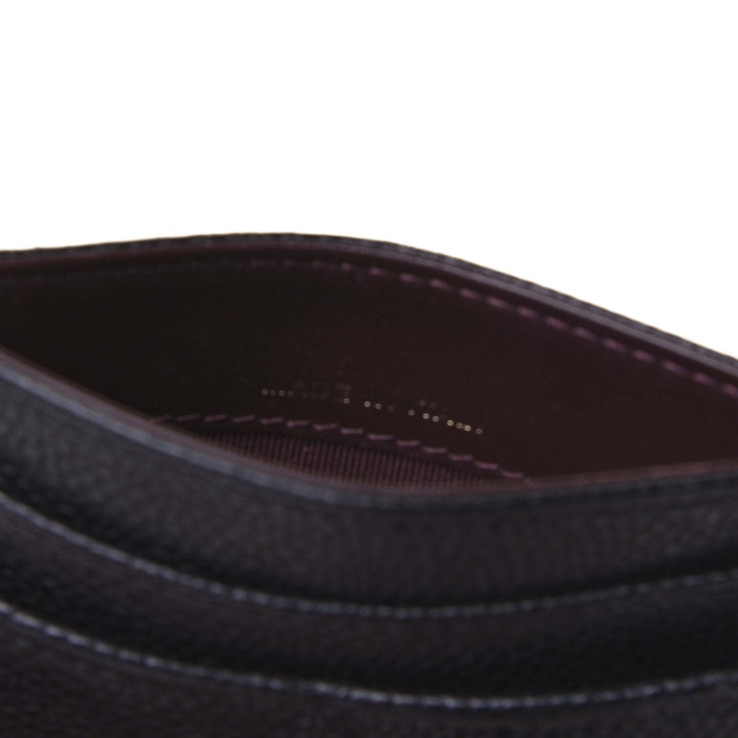 Caviar Quilted Card Holder Black