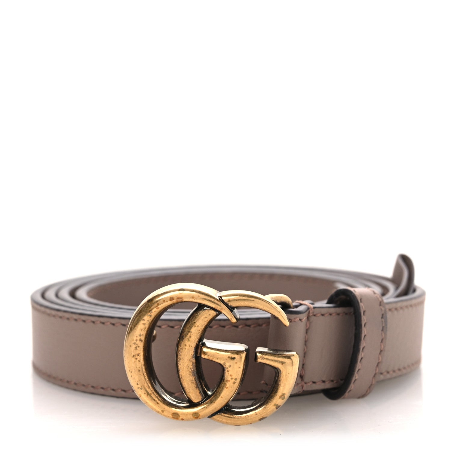 Gucci Calfskin Double G 20mm Belt 110 44 Porcelain Rose 