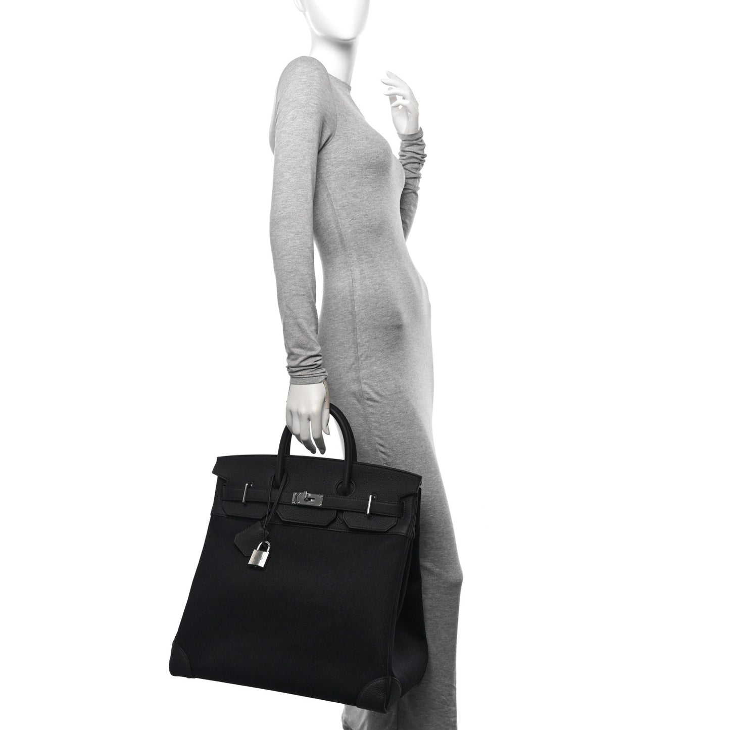 Togo Toile HAC Travel Birkin 40 Black