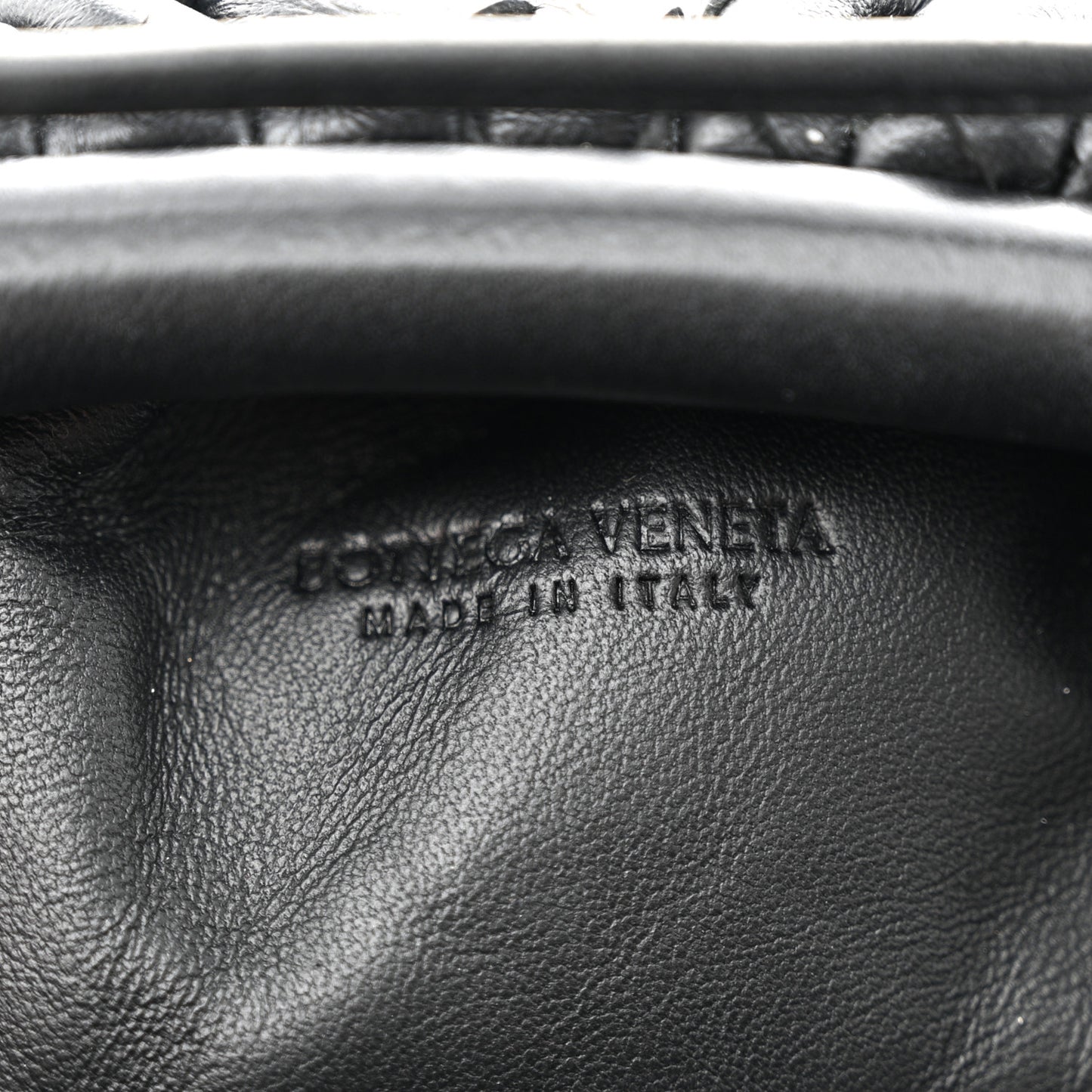 Nappa Intrecciato The Mini Pouch Black