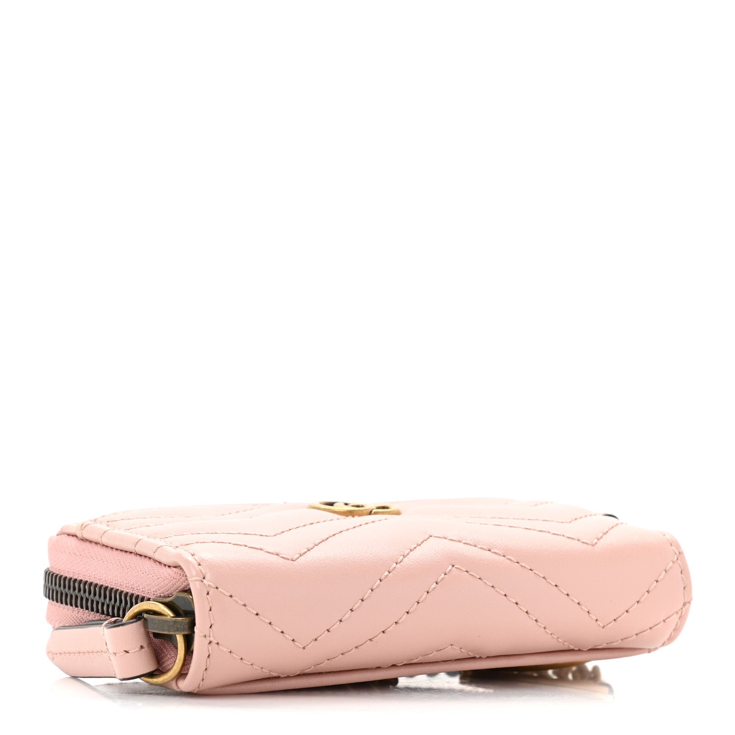 Gucci Calfskin Matelasse GG Marmont Wallet On Chain Perfect Pink 3 of 10