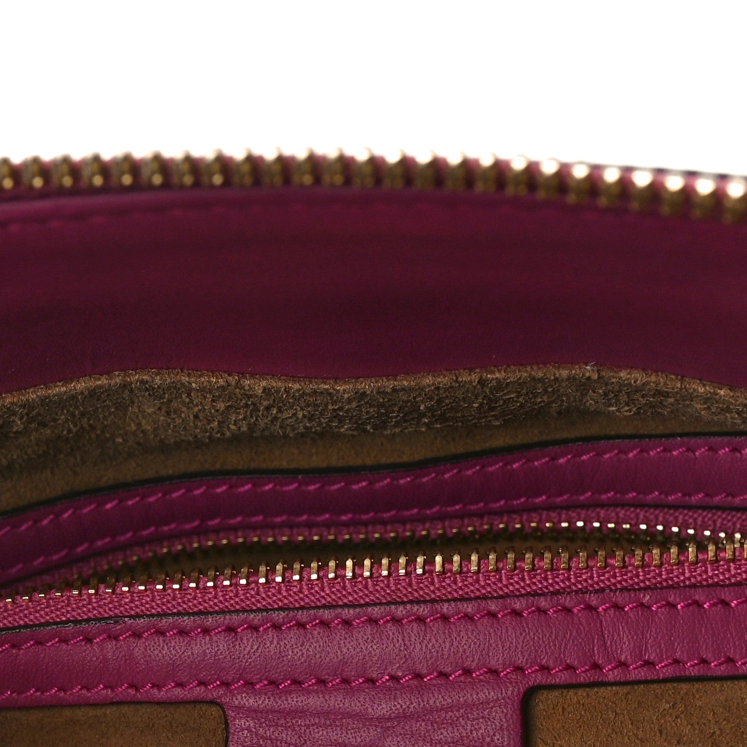 Gucci GG Supreme Monogram Moon Calfskin Small Zip Top Tote Beige Ebony Hibiscus Red New Rosette 15 of 15