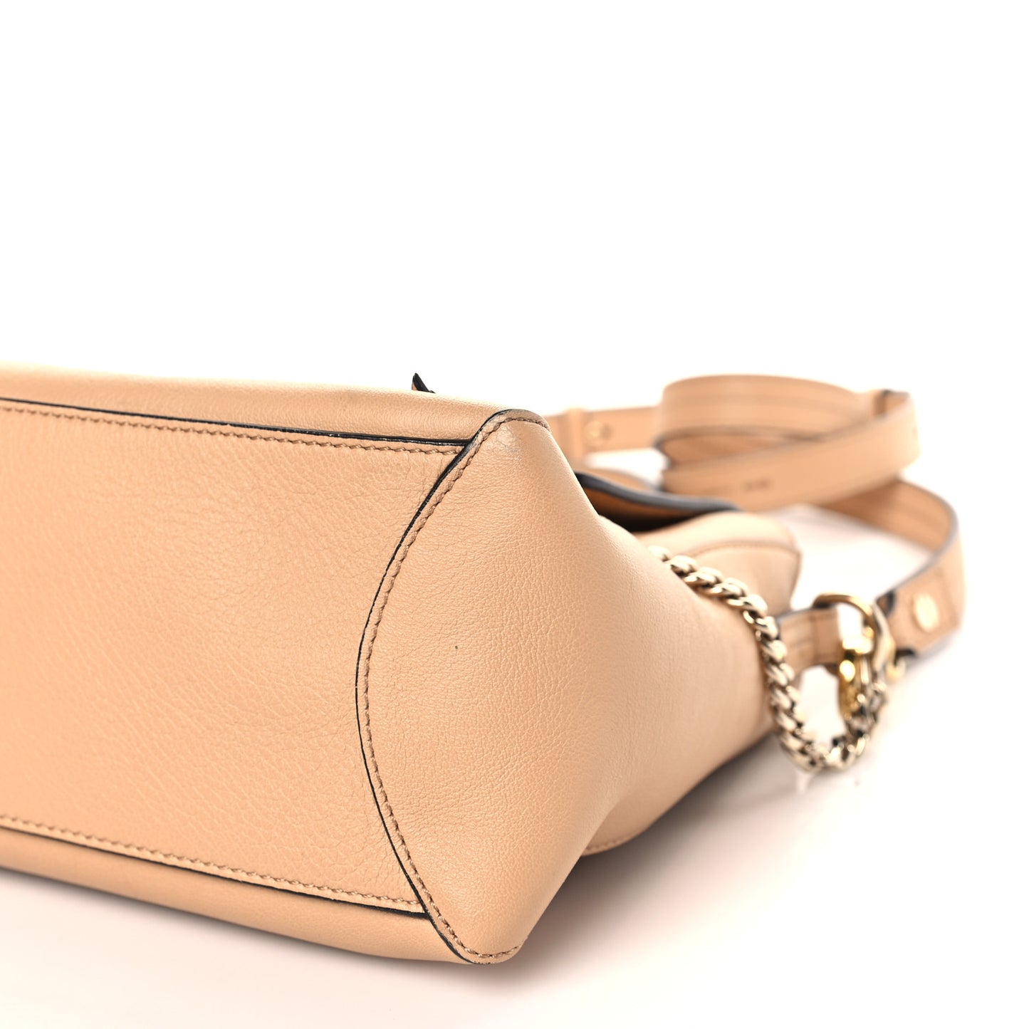 Calfskin Small Faye Day Shoulder Bag Blush Nude