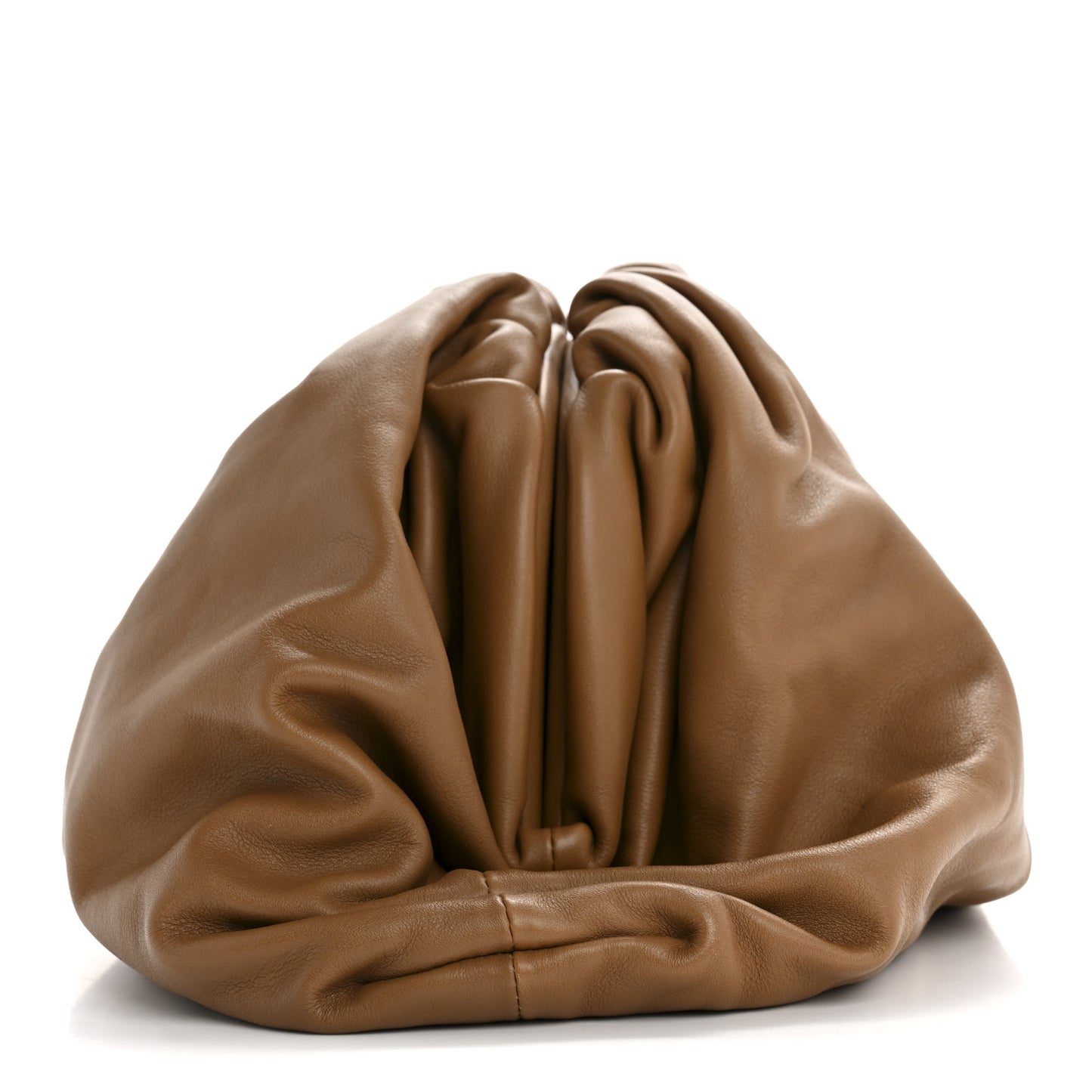 Smooth Butter Calf The Pouch Oversized Clutch Cammello