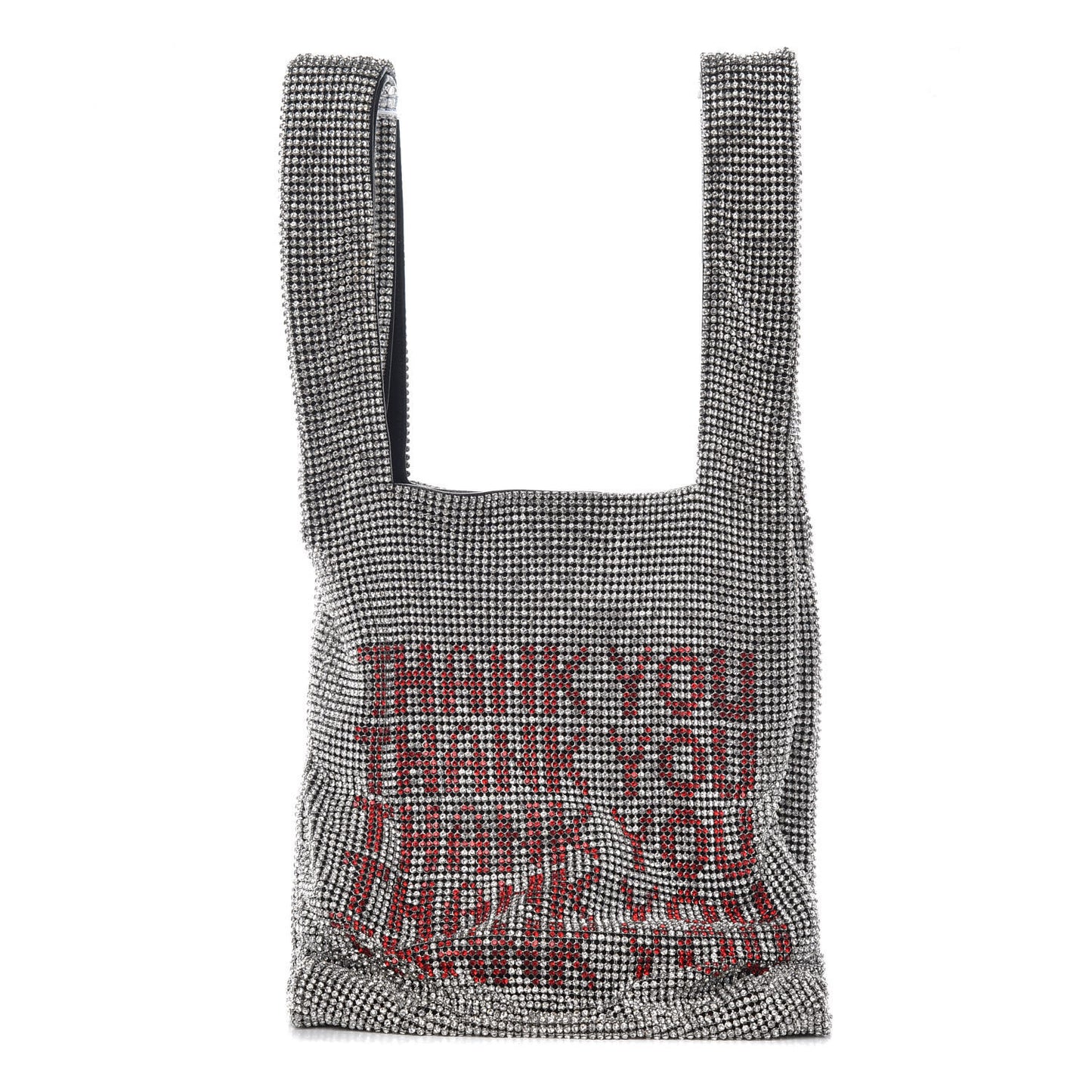 Crystal Wanglock Mini Shopper Silver
