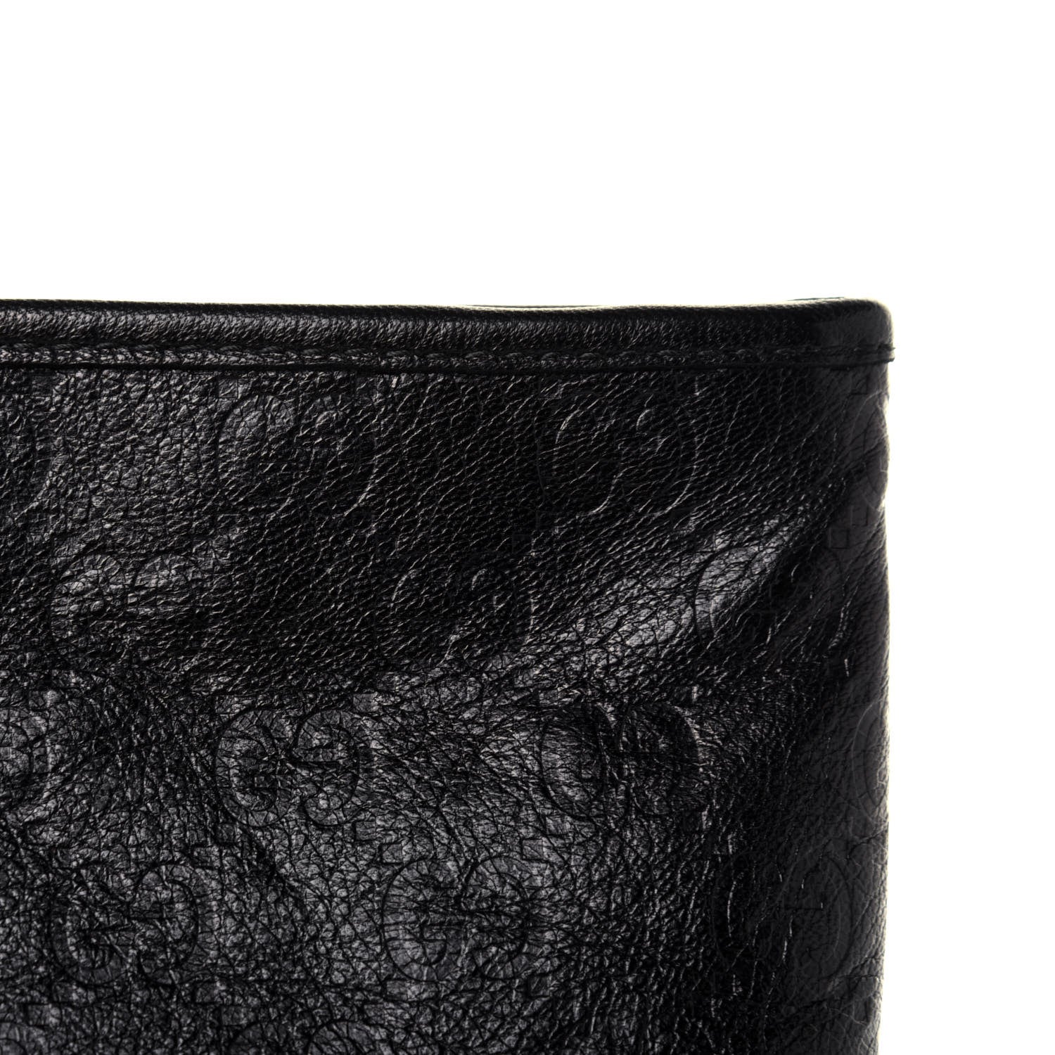 Gucci Guccissima Flat Messenger Bag Dark Brown 10 of 13