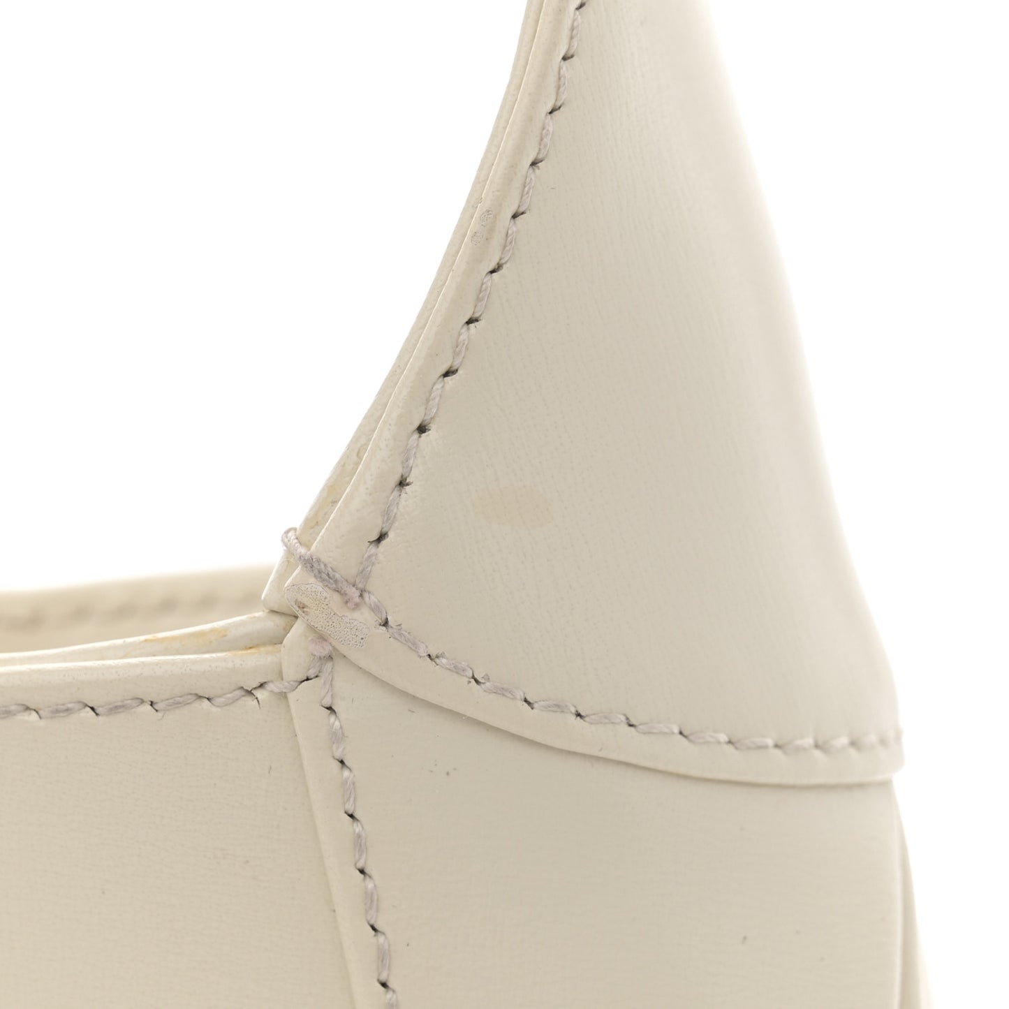 Boarded Dyana Lux Calfskin Small Jackie 1961 Hobo Mystic White