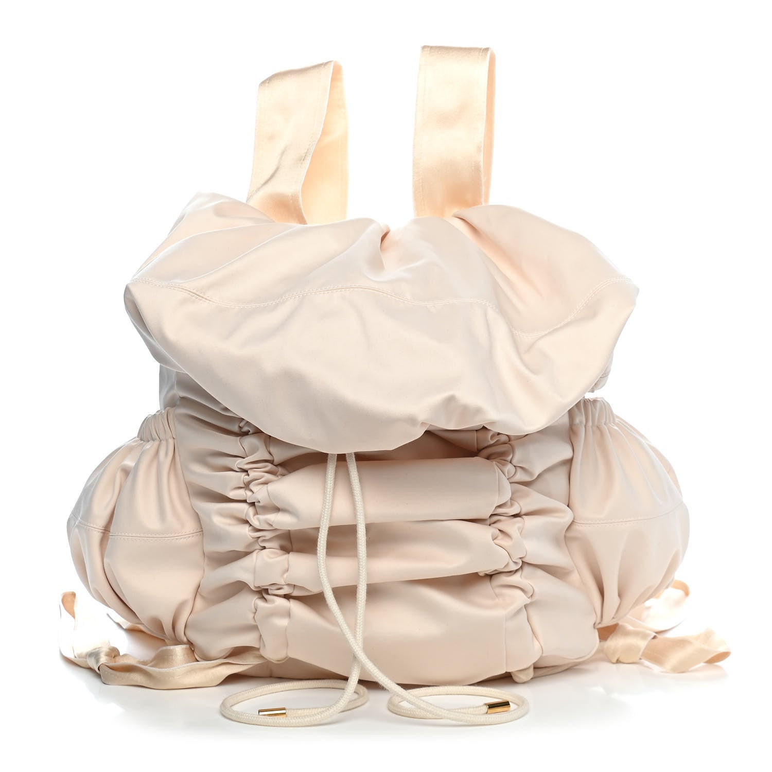 Balenciaga Satin Backpack Beige 1 of 9