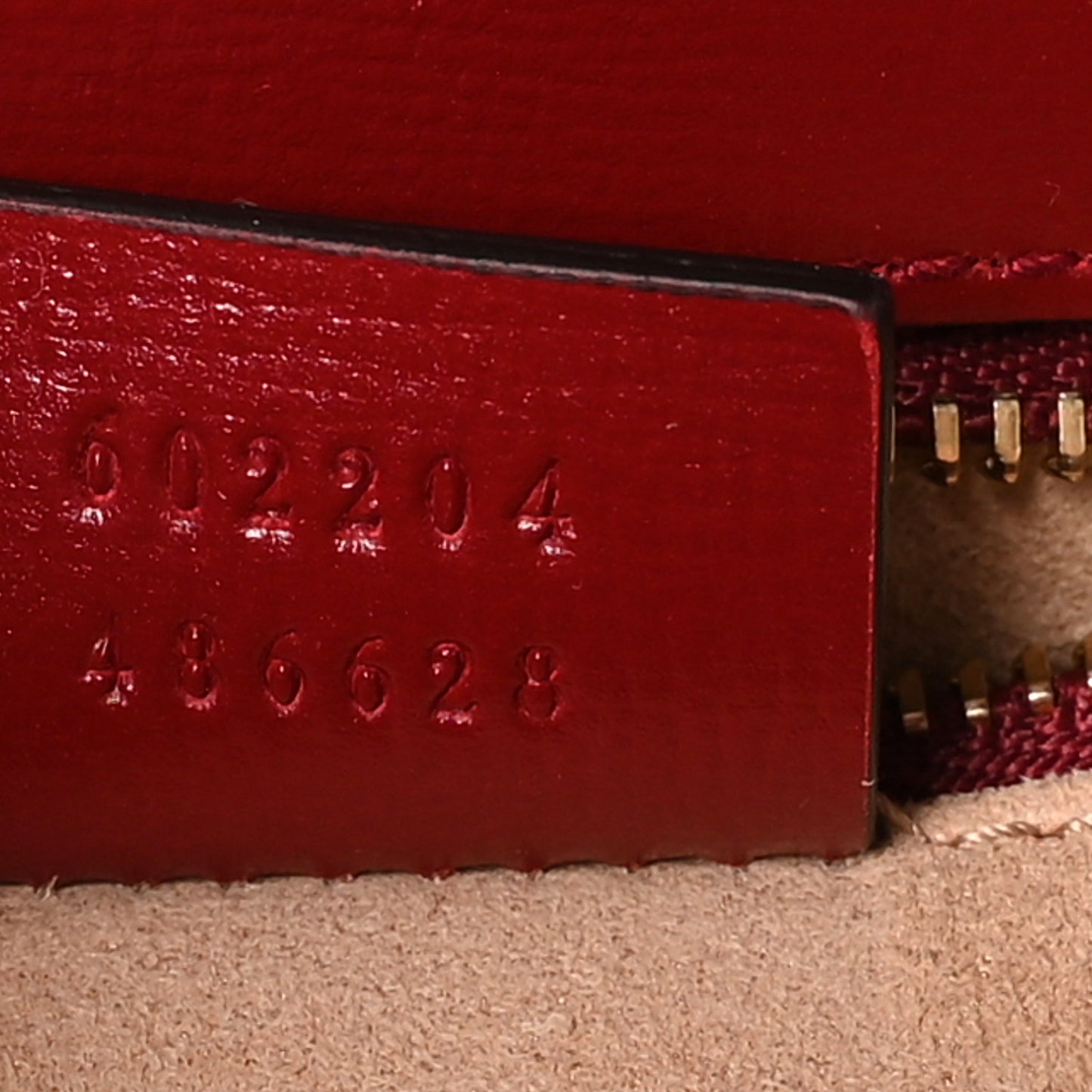 GG Supreme Monogram Azalea Calfskin Horsebit 1955 Shoulder Bag Beige Ebony New Cherry Red