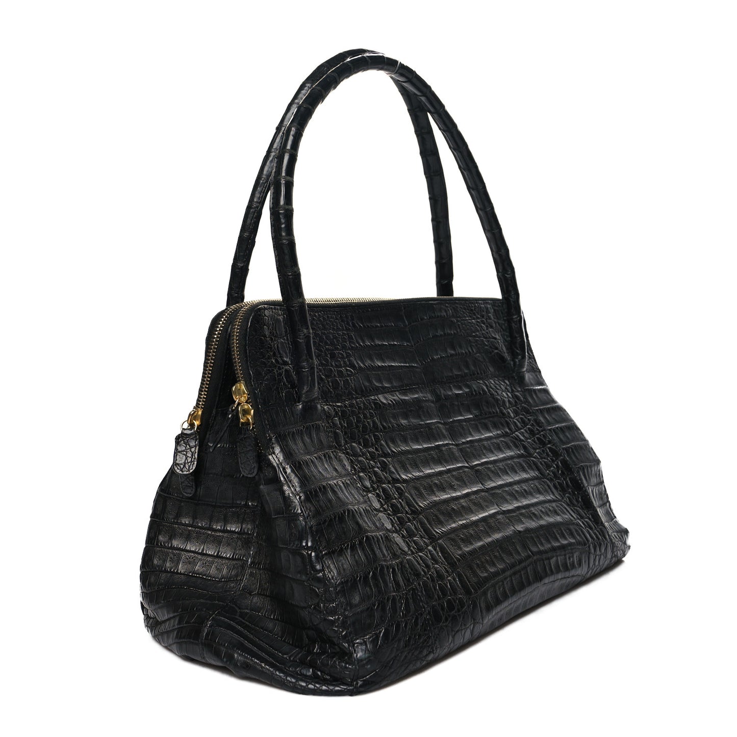Crocodile Large Linda Tote Tote Black