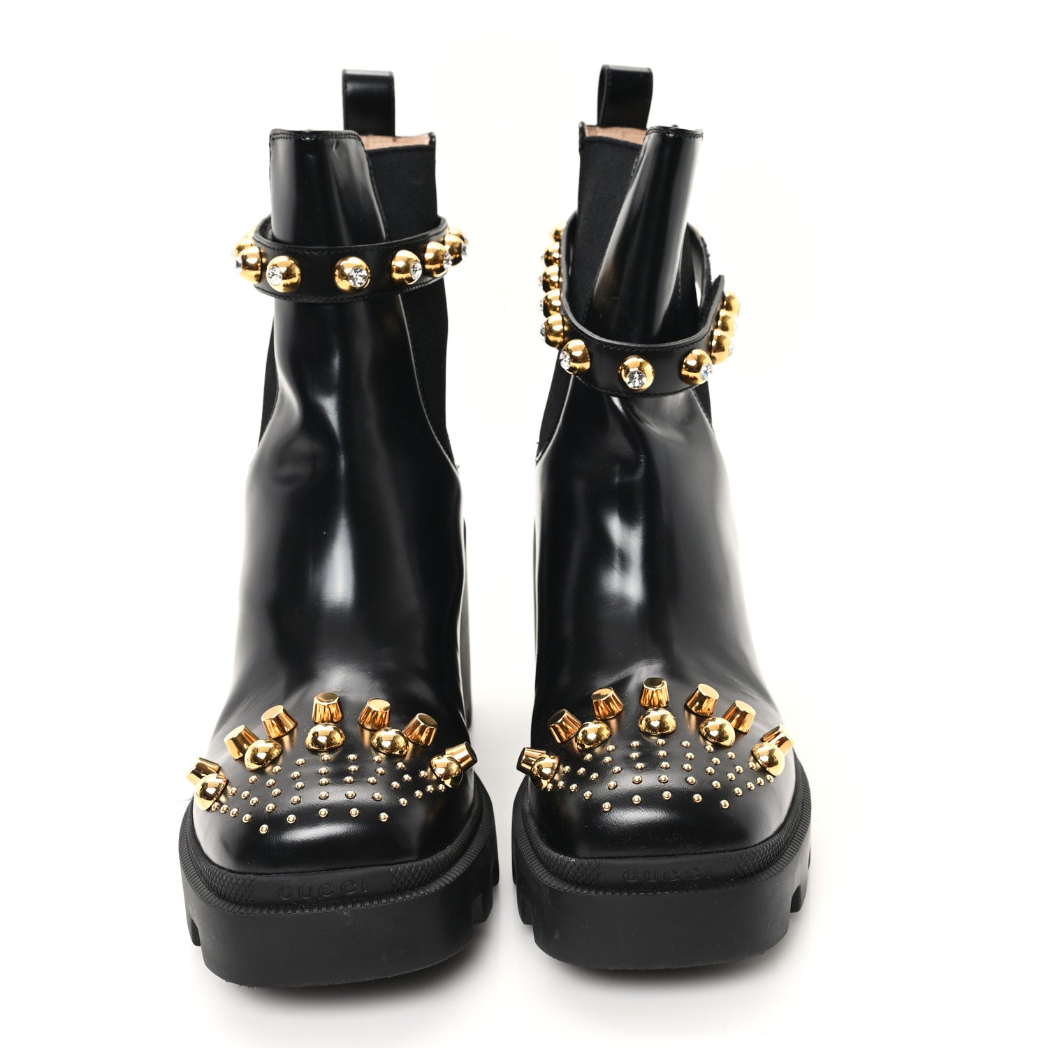 Gucci Calfskin Magnum Combat Boots 40 Black 3 of 10