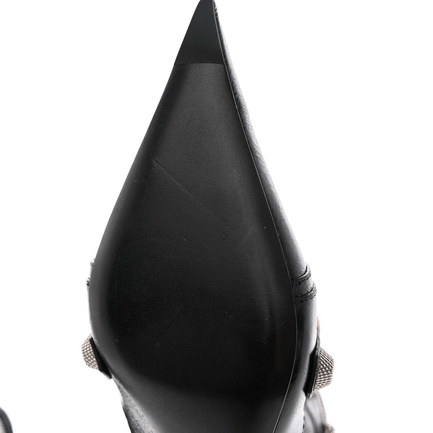 Balenciaga Agneau Arena Cagole 70mm Ankle Boots 38.5 Black 9 of 10