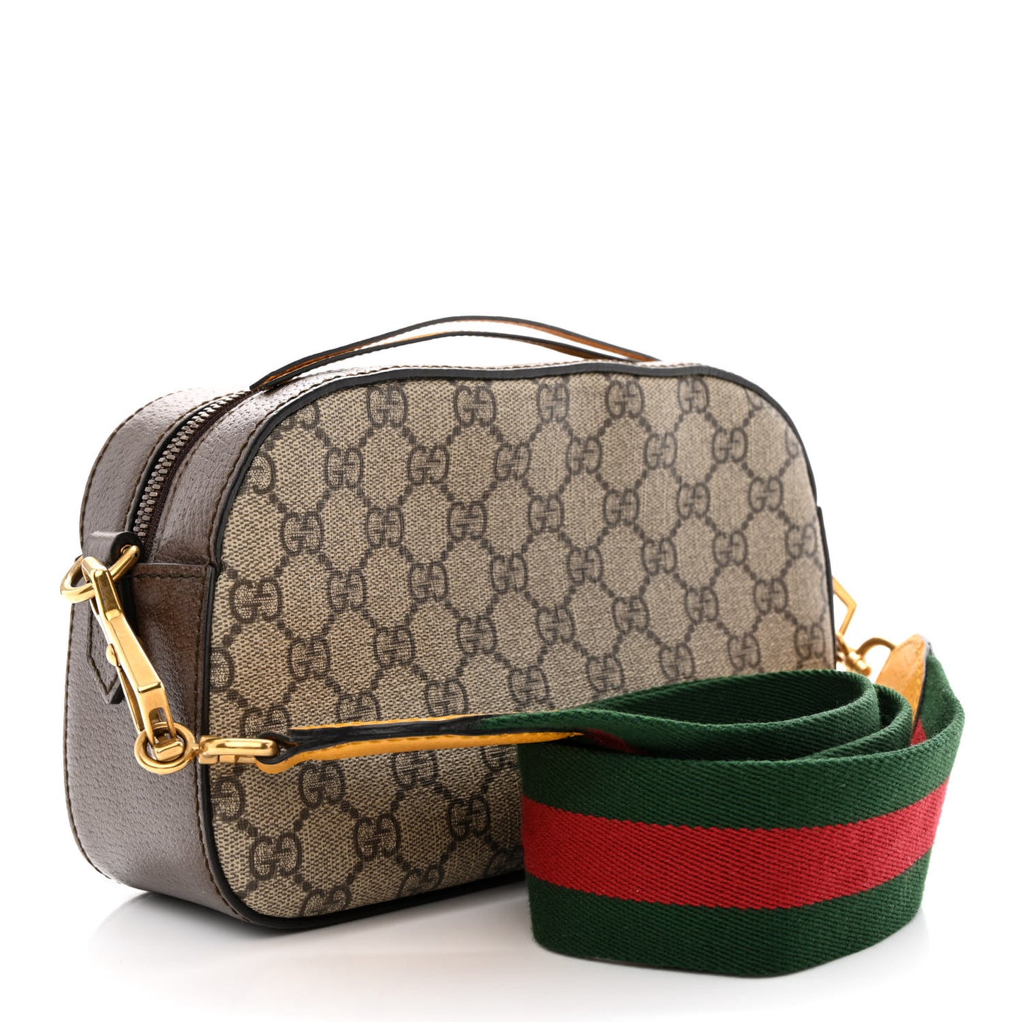 GG Supreme Monogram Web Neo Vintage Shoulder Bag Beige New Acero Crop