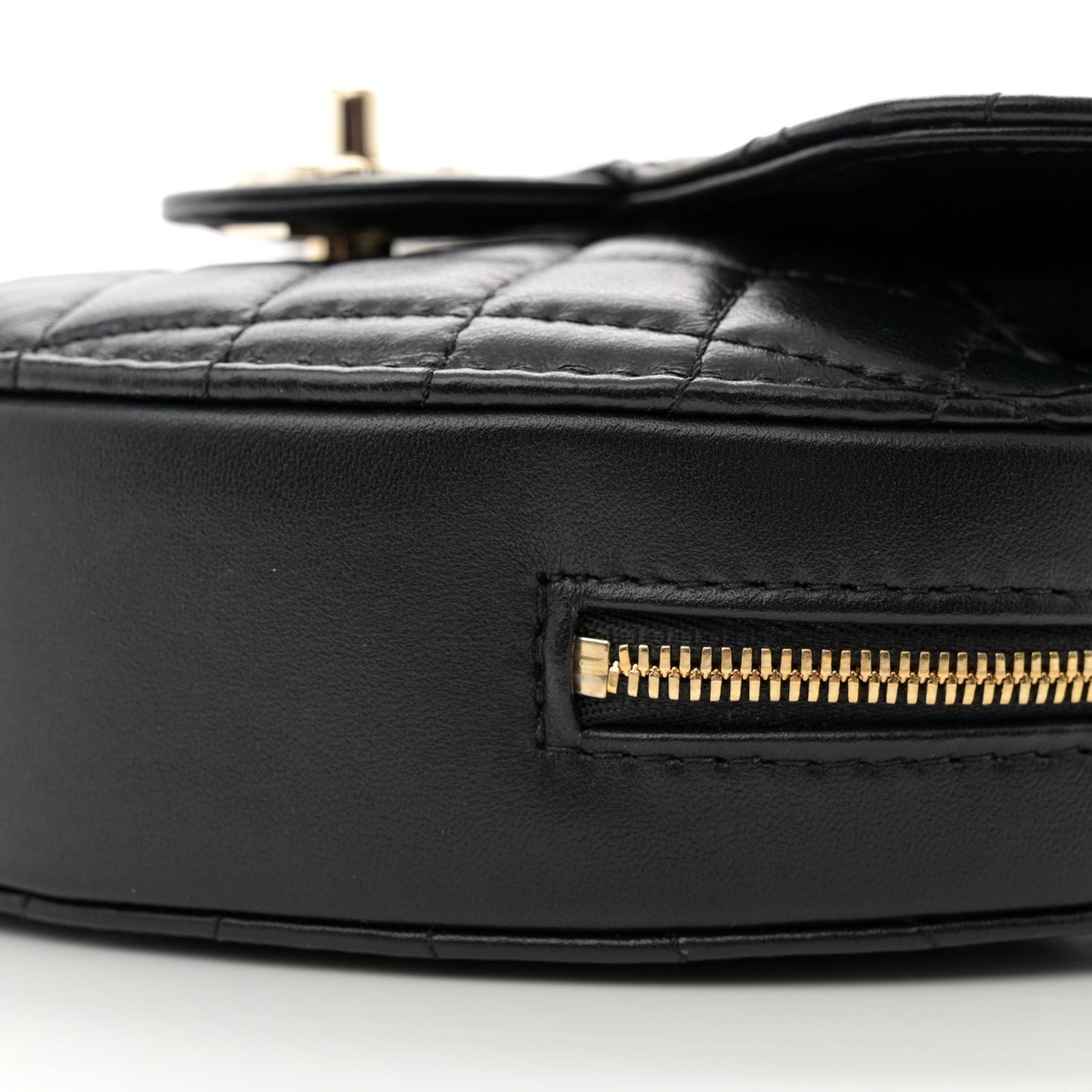 Lambskin Quilted CC In Love Heart Bag Black