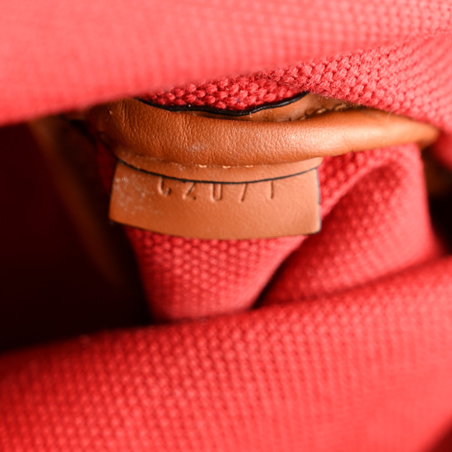 Grained Calfskin Canvas 1920 Oh! Tote Ruban Duo MM Indigo Bronze Cognac