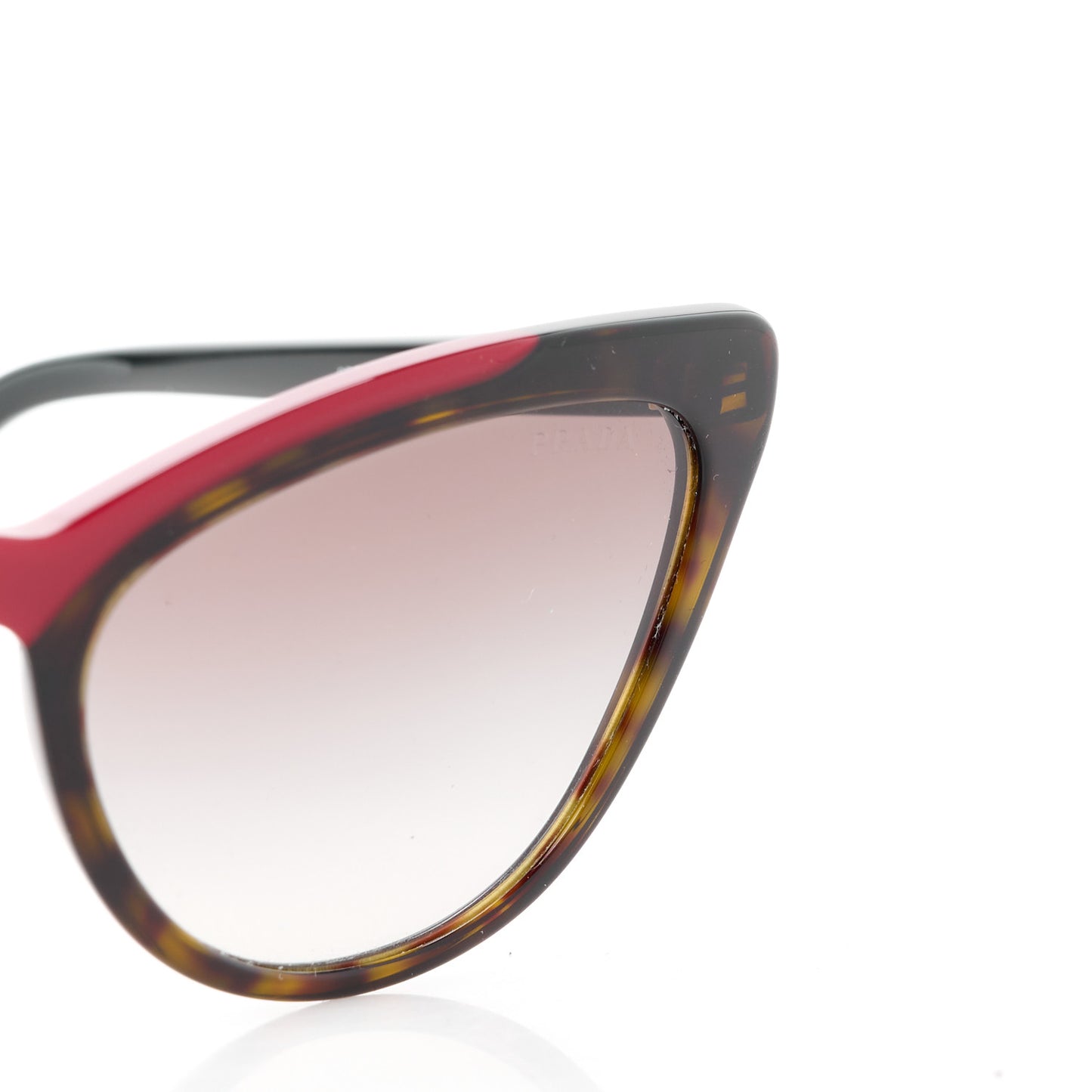 Acetate Cat Eye Sunglasses SPR 01V Tortoise Red