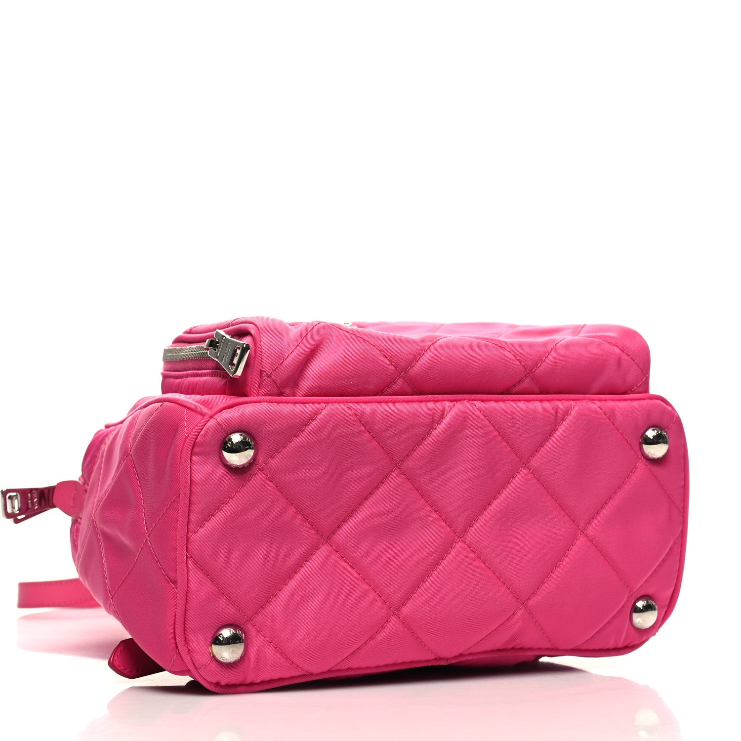 Prada Nylon Tessuto Impuntu Quilted Backpack Fuxia 4 of 10