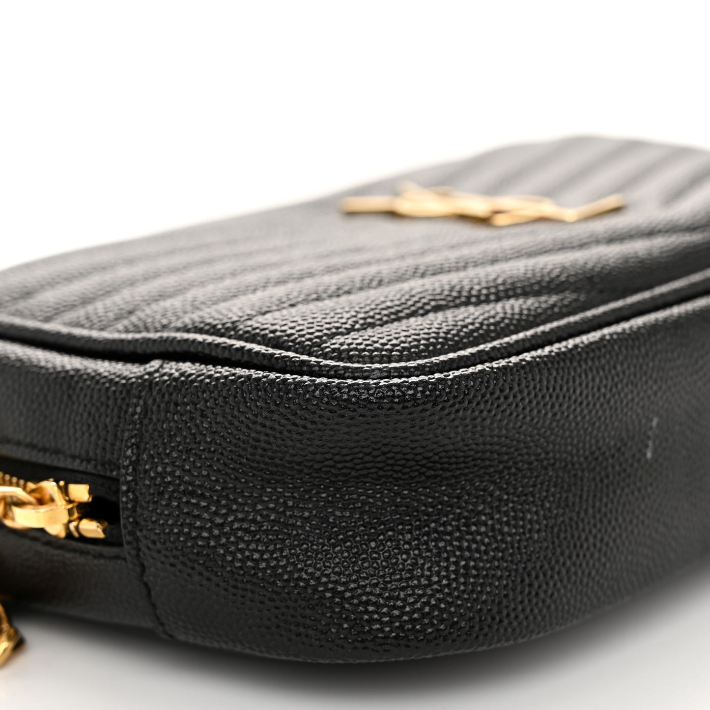 Grain De Poudre Matelasse Monogram Mini Lou Camera Bag Black