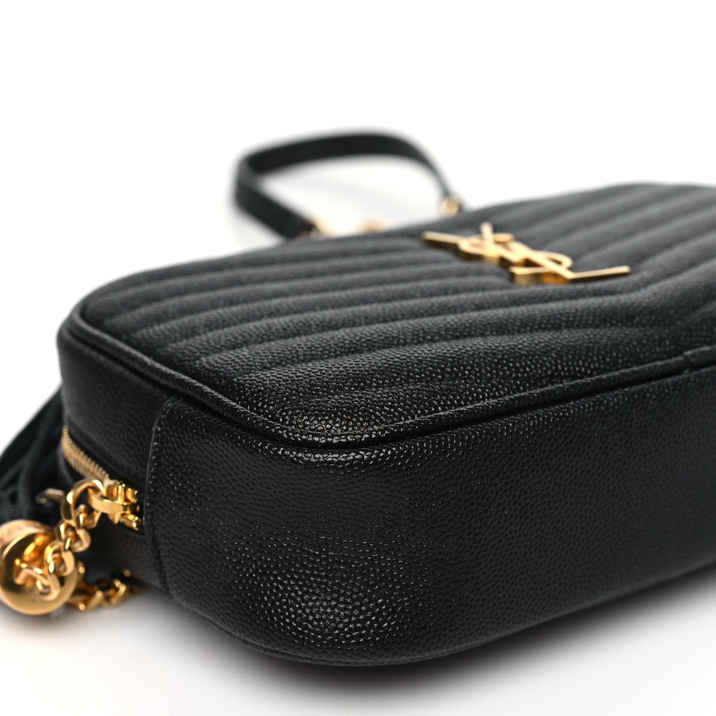 Grain De Poudre Matelasse Monogram Mini Lou Camera Bag Black