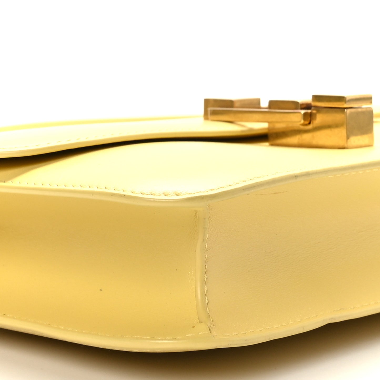 Smooth Calfskin Carre Satchel Paille