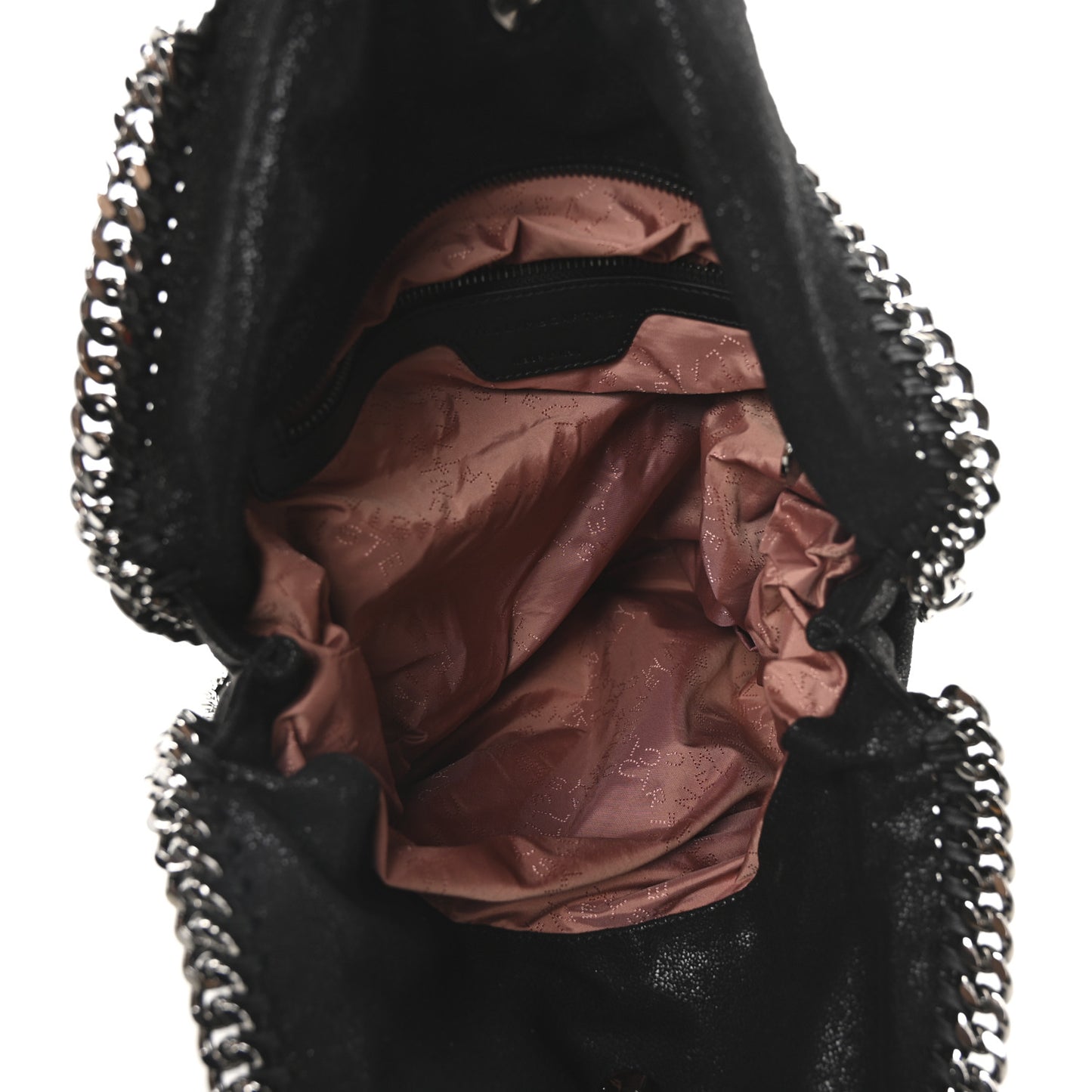 Shaggy Deer Falabella Fold Over Tote Black