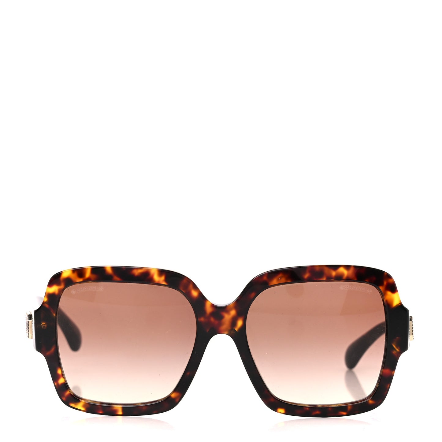 Acetate Square Strass CC Sunglasses 5479-A Tortoise