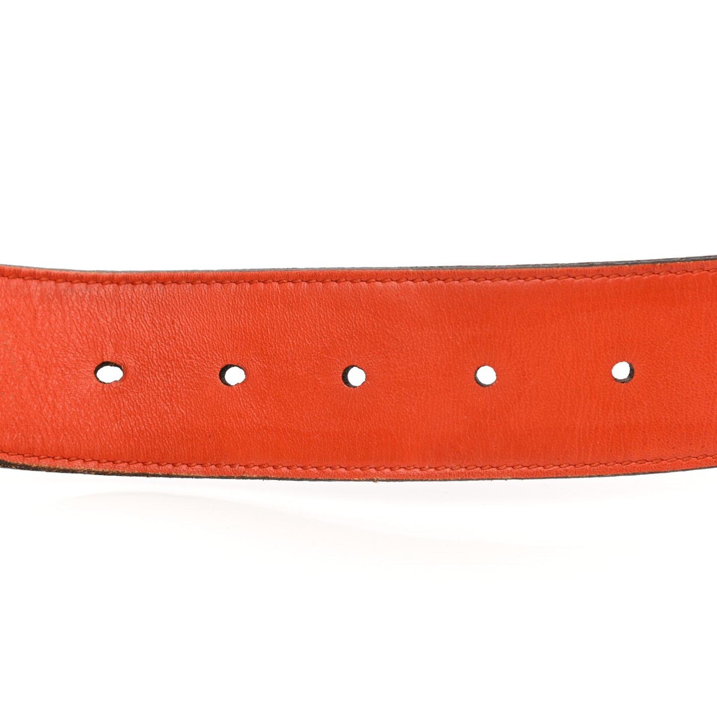 Nubuck Interlocking G Belt 90 36 Deep Orange