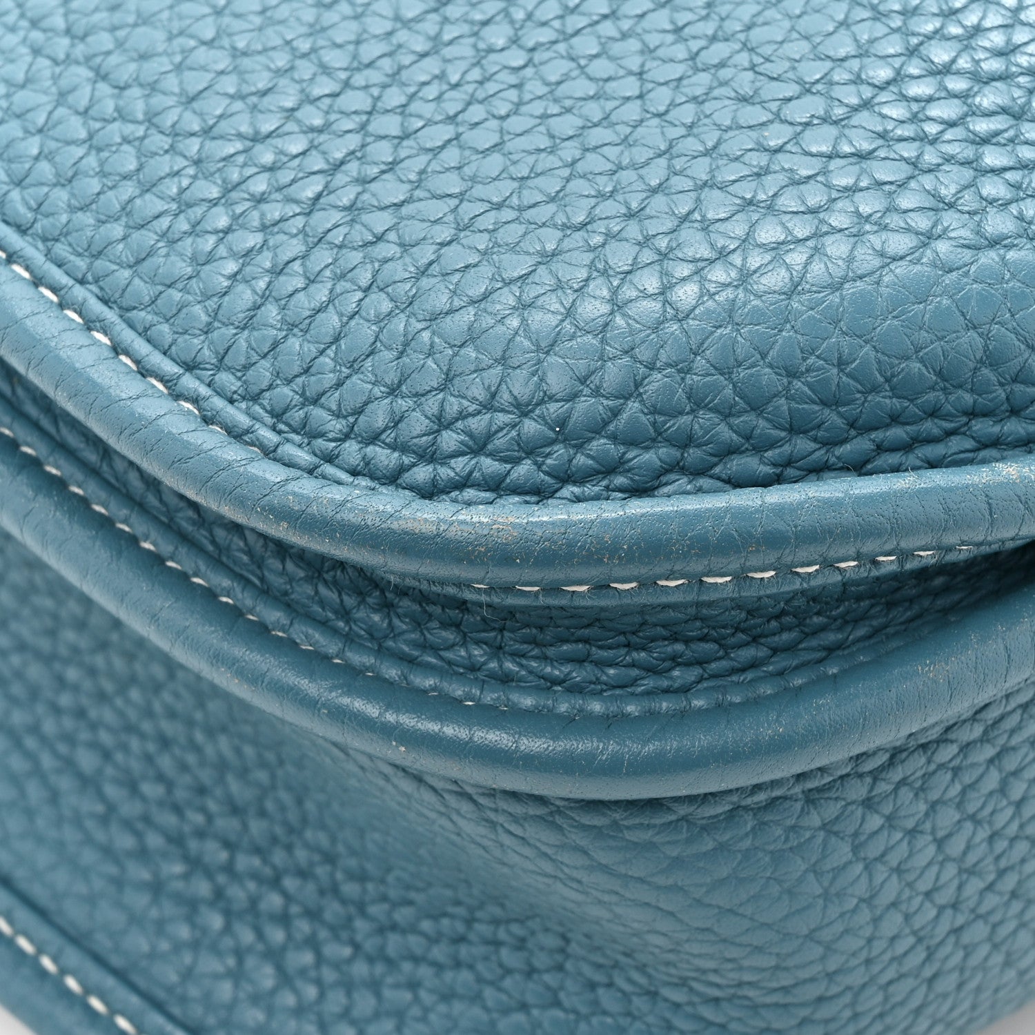 Hermes Taurillon Clemence Evelyne III PM Blue Jean 11 of 15