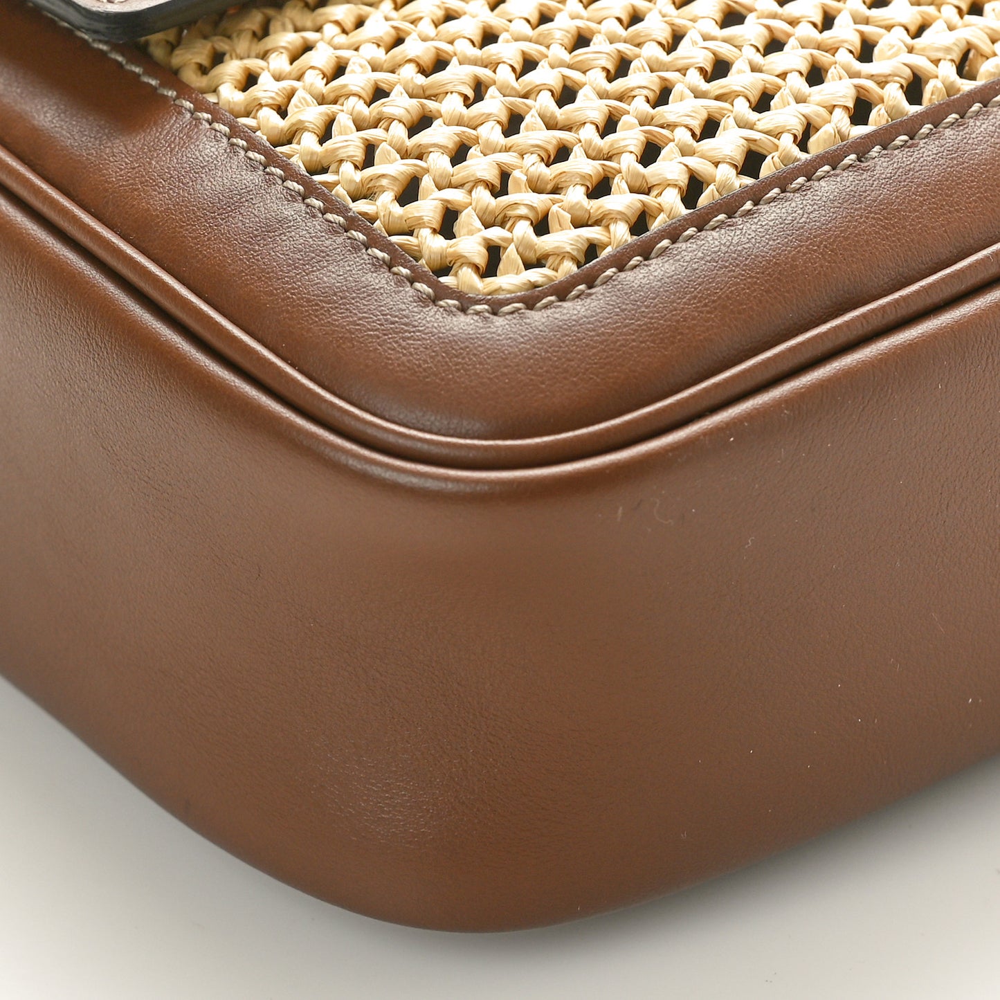 Macrame Crochet Baguette Natural Gianduia