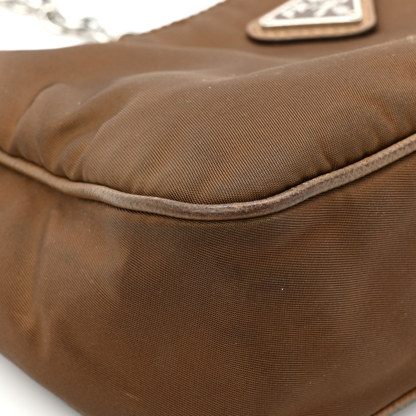 Tessuto Nylon Saffiano Re-Edition 2005 Shoulder Bag Cacao