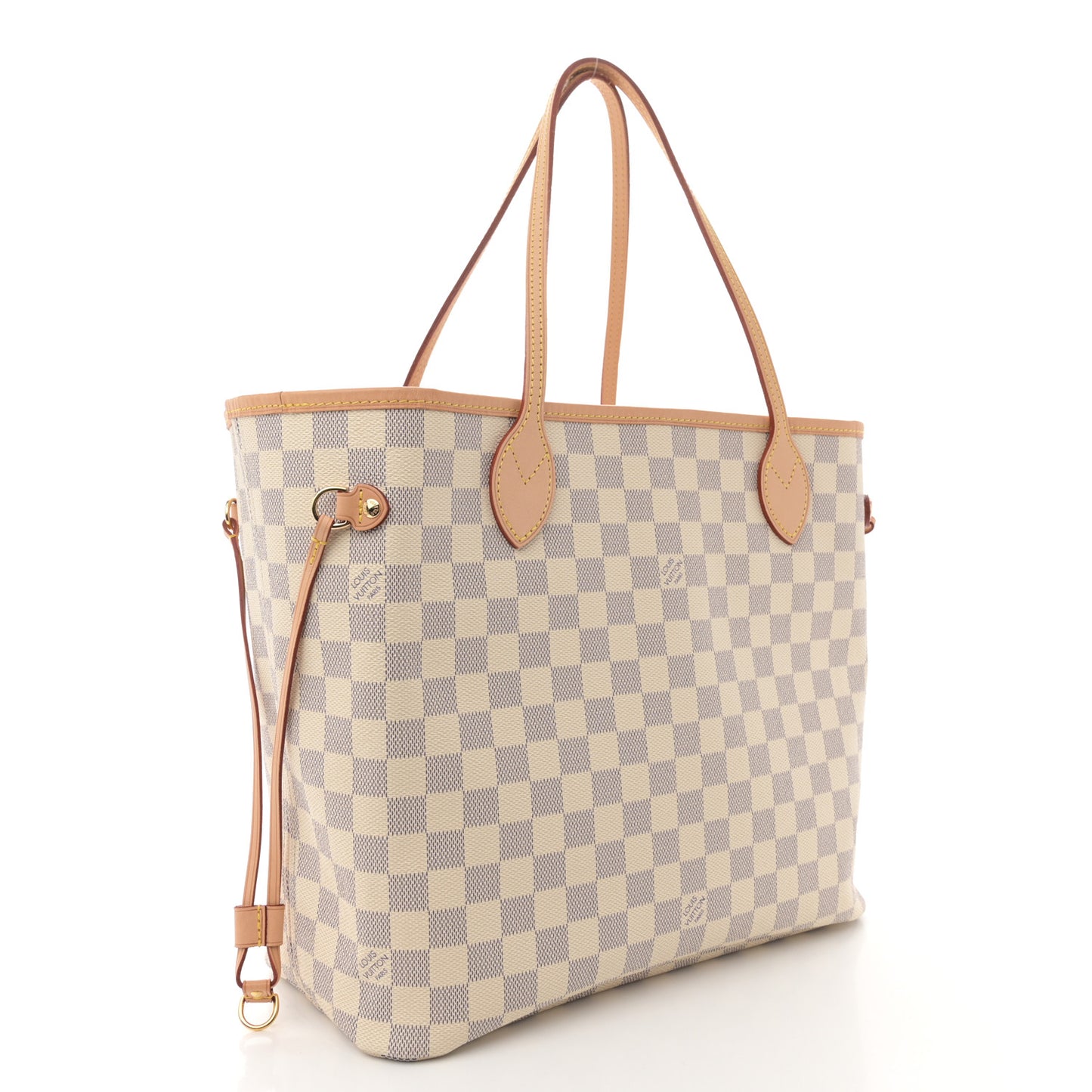 Damier Azur Neo Neverfull MM Rose Ballerine