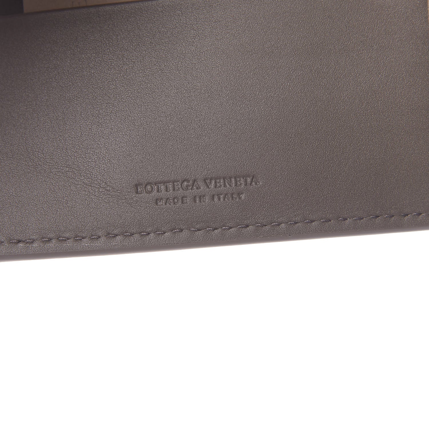 Bottega Veneta Nappa Intrecciato Coin Purse Bi-Fold Wallet Grey 6 of 7
